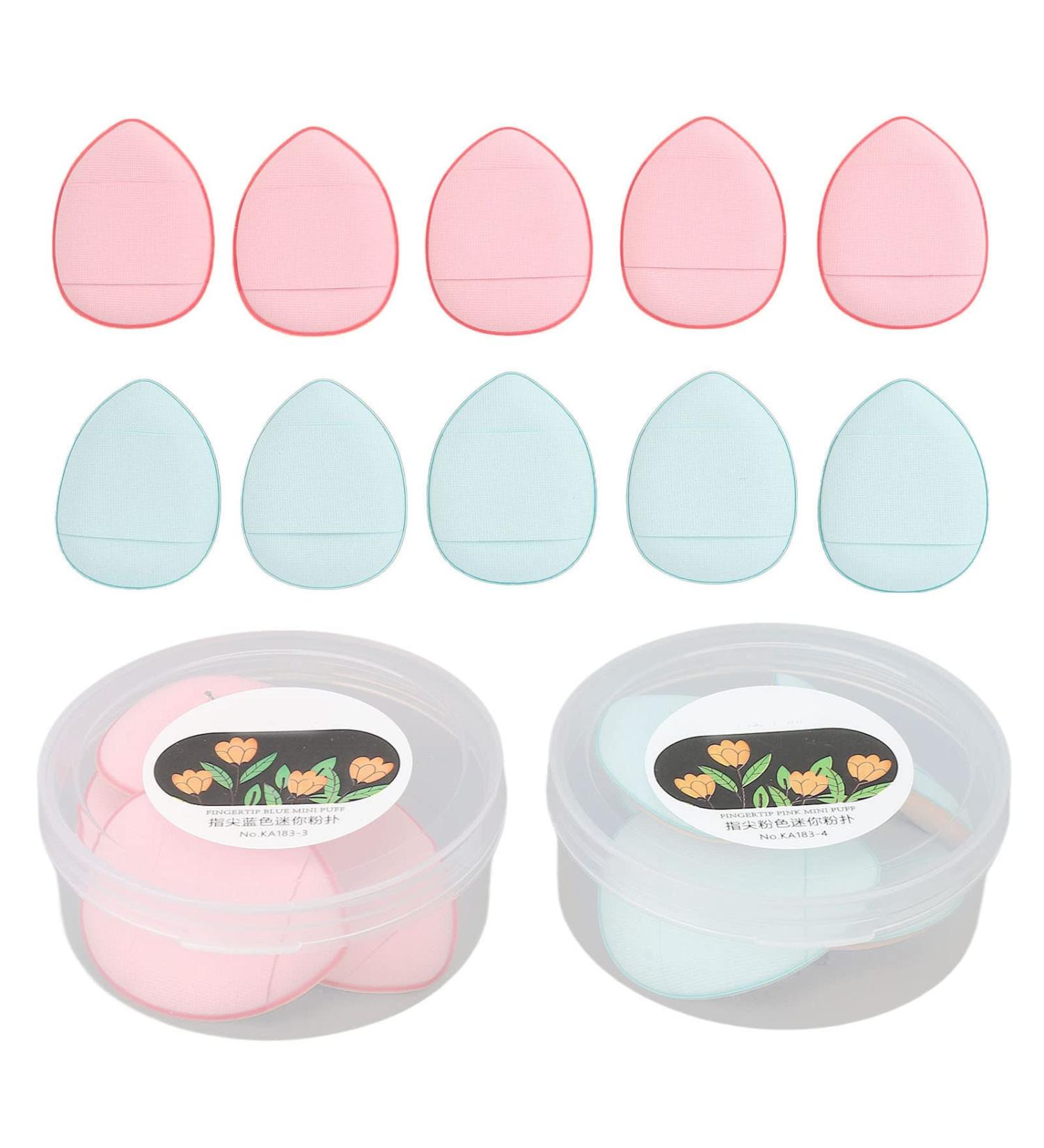 Finger Makeup Puff Finger Powder Puff Finger Makeup Sponge For Foundation Concealer BB Cream Reasonable Shape Wet And Dry Dual Use Portable Design. - Buy Online on GoSupps.com