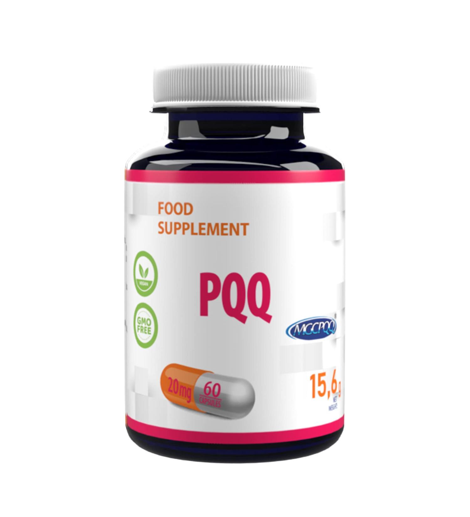 Hepatica PQQ (MGCPQQ ) 20mg 60 Vegan Capsules Tested by a Third Party Laboratory Gluten Free and GMO Free - Buy Online on GoSupps.com