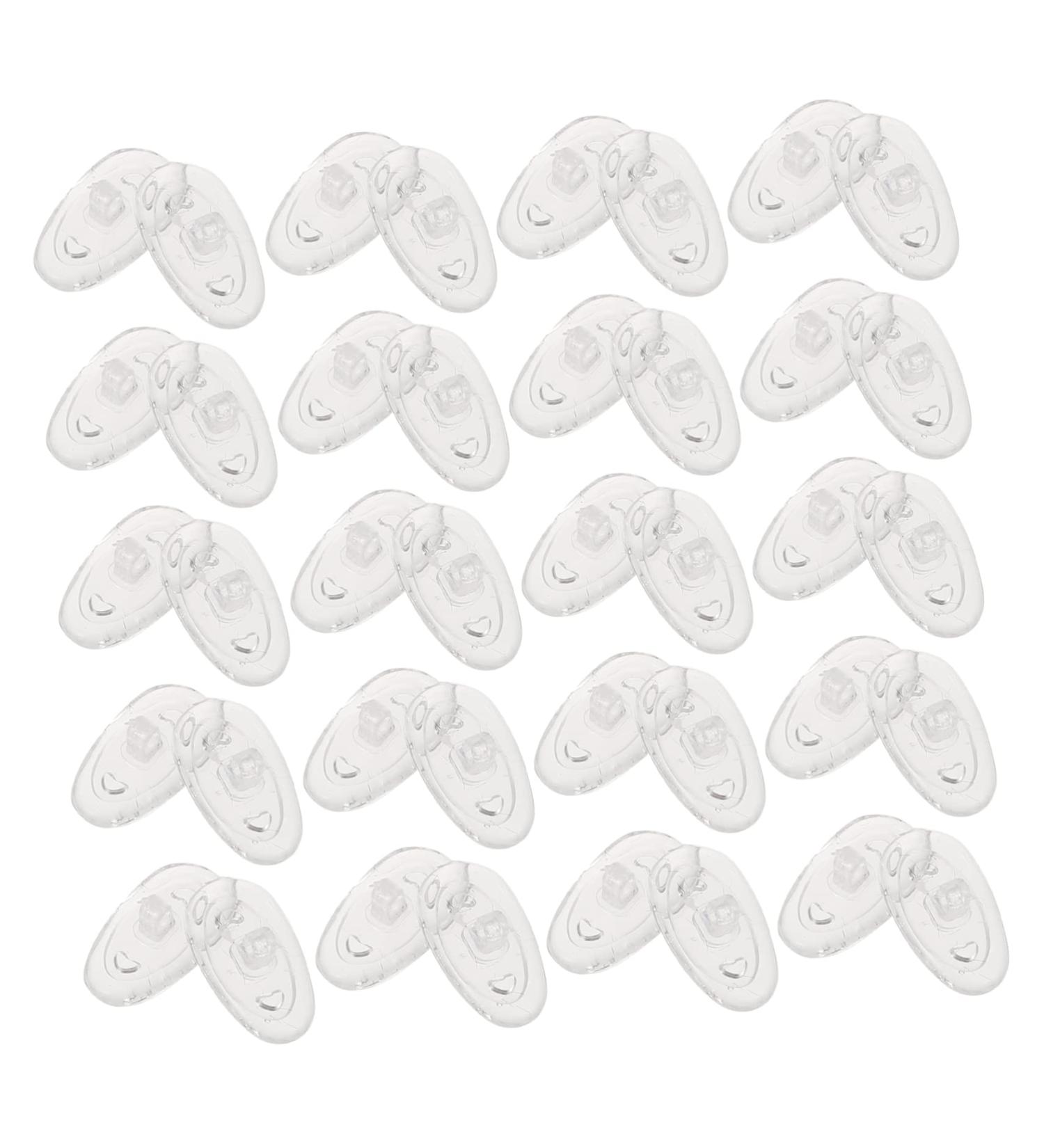 50-Piece Silicone Gel Nose Pads for Glasses | Slide-Resistant White Sunglasses Accessories | Comfortable Air Chamber Replacement - Buy Online on GoSupps.com