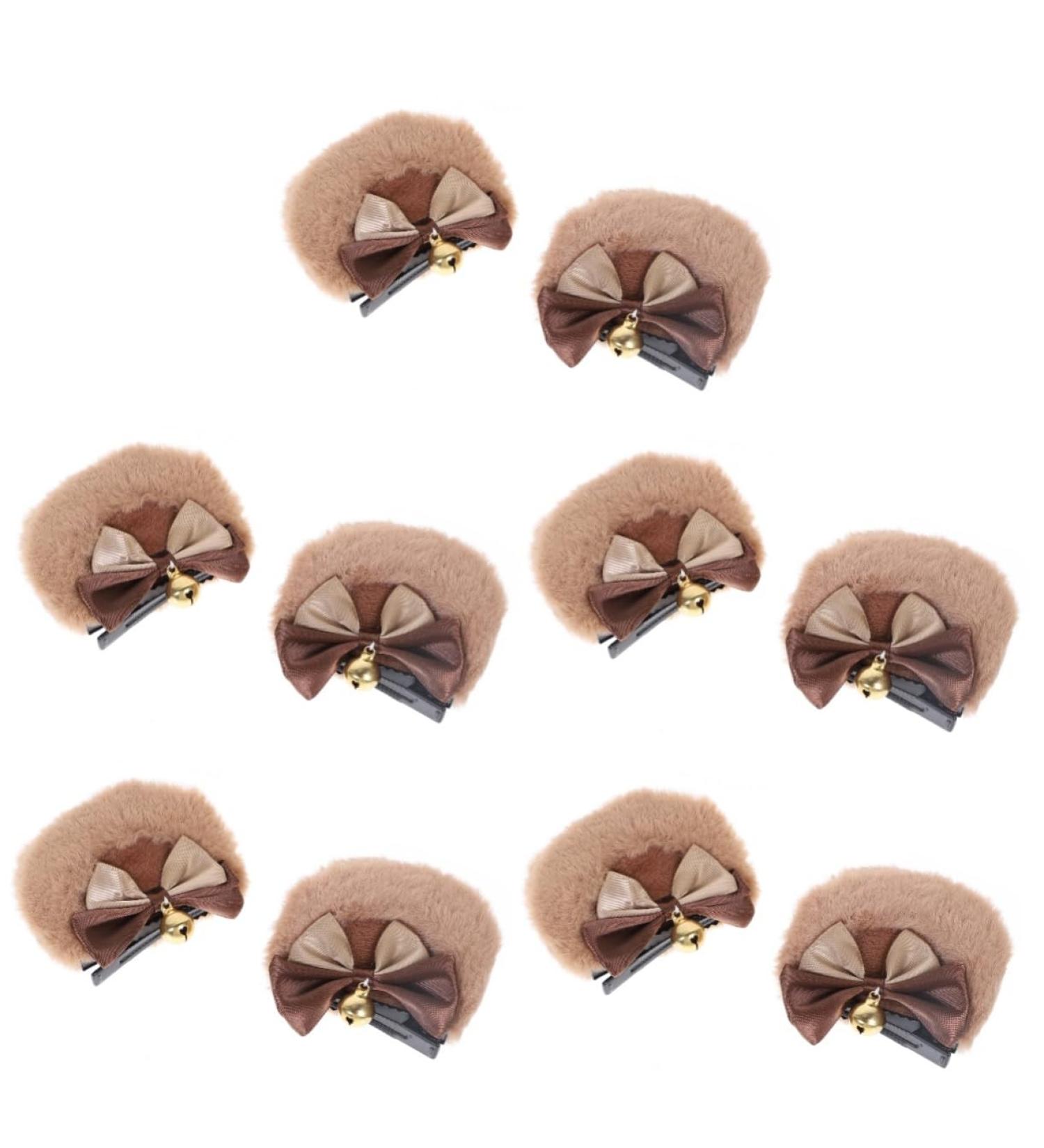 FOMIYES 5 Pairs Bear Ear Hair Clip Ears Barrettes Cat Ears Hair Barrettes Kawaii Hair Accessories Halloween Hair Kawaii Hair Clips Hair Clip Halloween Bear Ears Headgear Miss Iron Animal - Buy Online on GoSupps.com