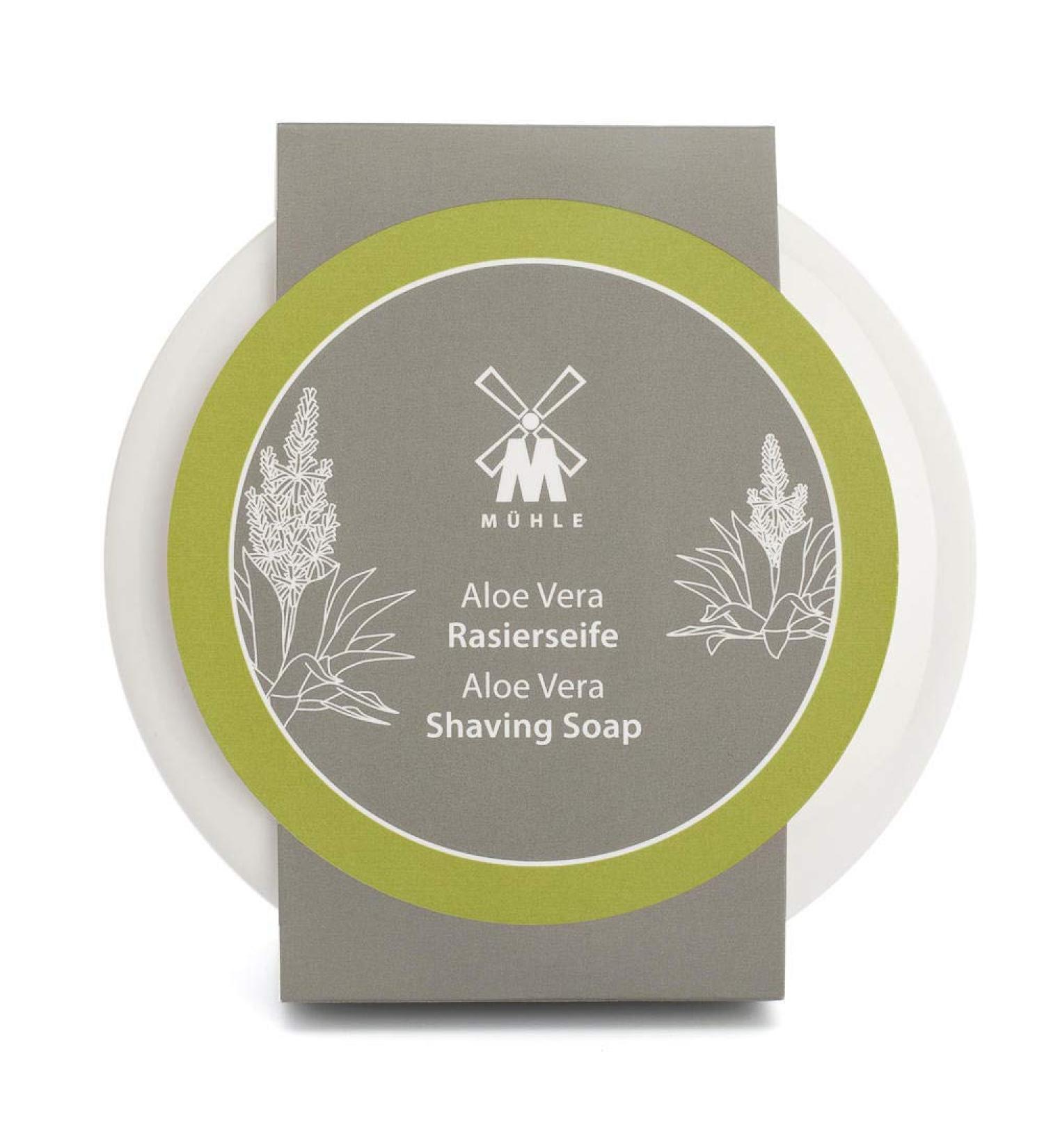 M HLE SHAVE CARE Porcelain Dish incl. Shaving Soap 65g (Aloe Vera)