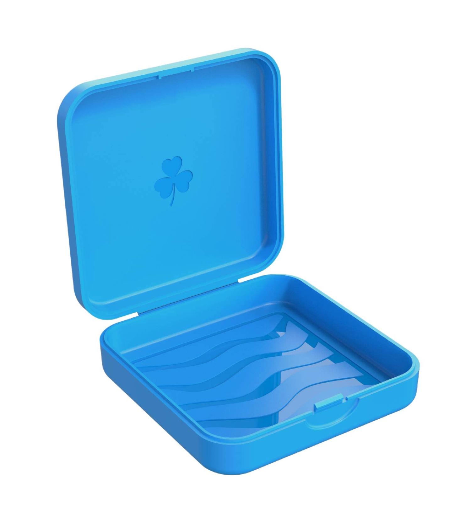 Shop Blue Orthodontic Braces Box - Dento Box Splint & Night Guard Holder | Durable 1 Piece - Buy Online on GoSupps.com