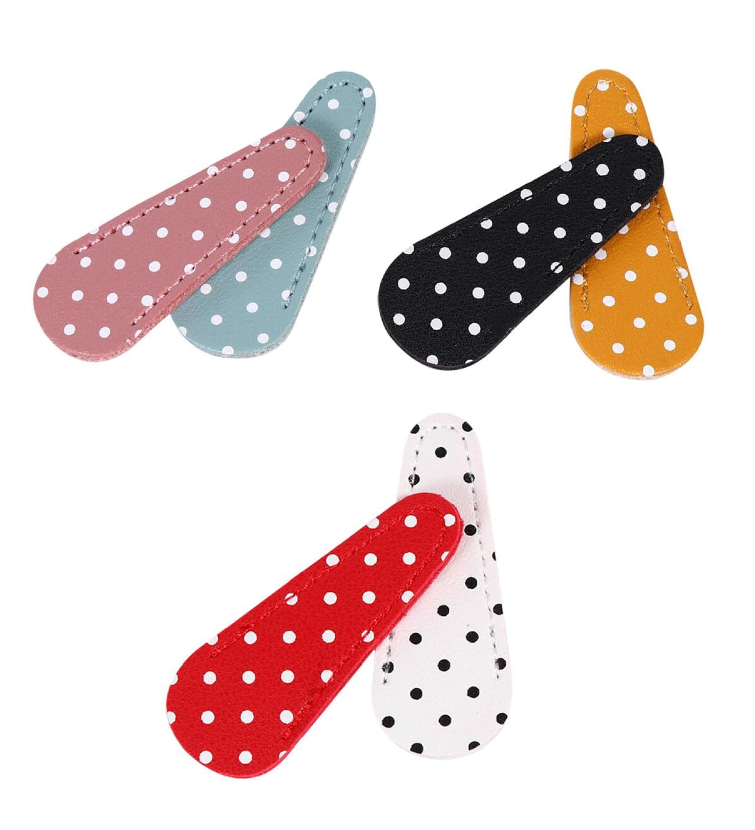 ABOOFAN Housse De Protection Pour Ciseaux Sourcils En Pu 6 Pi ces Motifs Pois Mixte Portable Couture Artisanat Peau - Buy Online on GoSupps.com