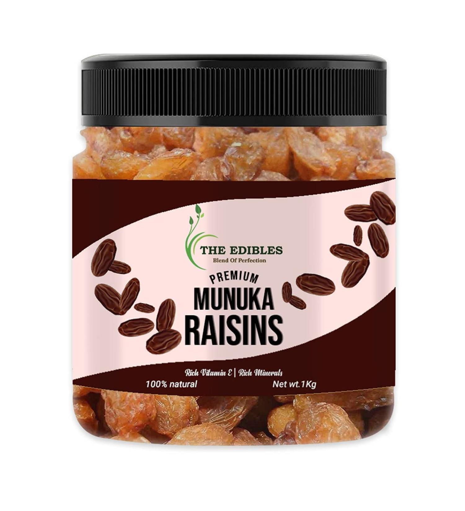 THE EDIBLES Afghani Large Munakka/Raisins Grade - King Size 250 gm_Packing May Vary - Buy Online on GoSupps.com