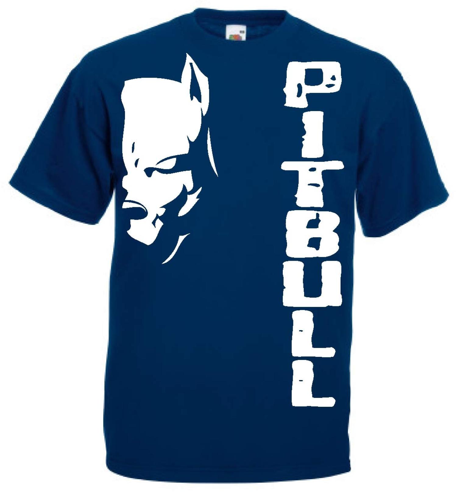 Generico t-Shirt Pitbull Fight Dog Kickboxing Boxing Gift Idea 12 Colors also for Kids 3XL Navy Blue