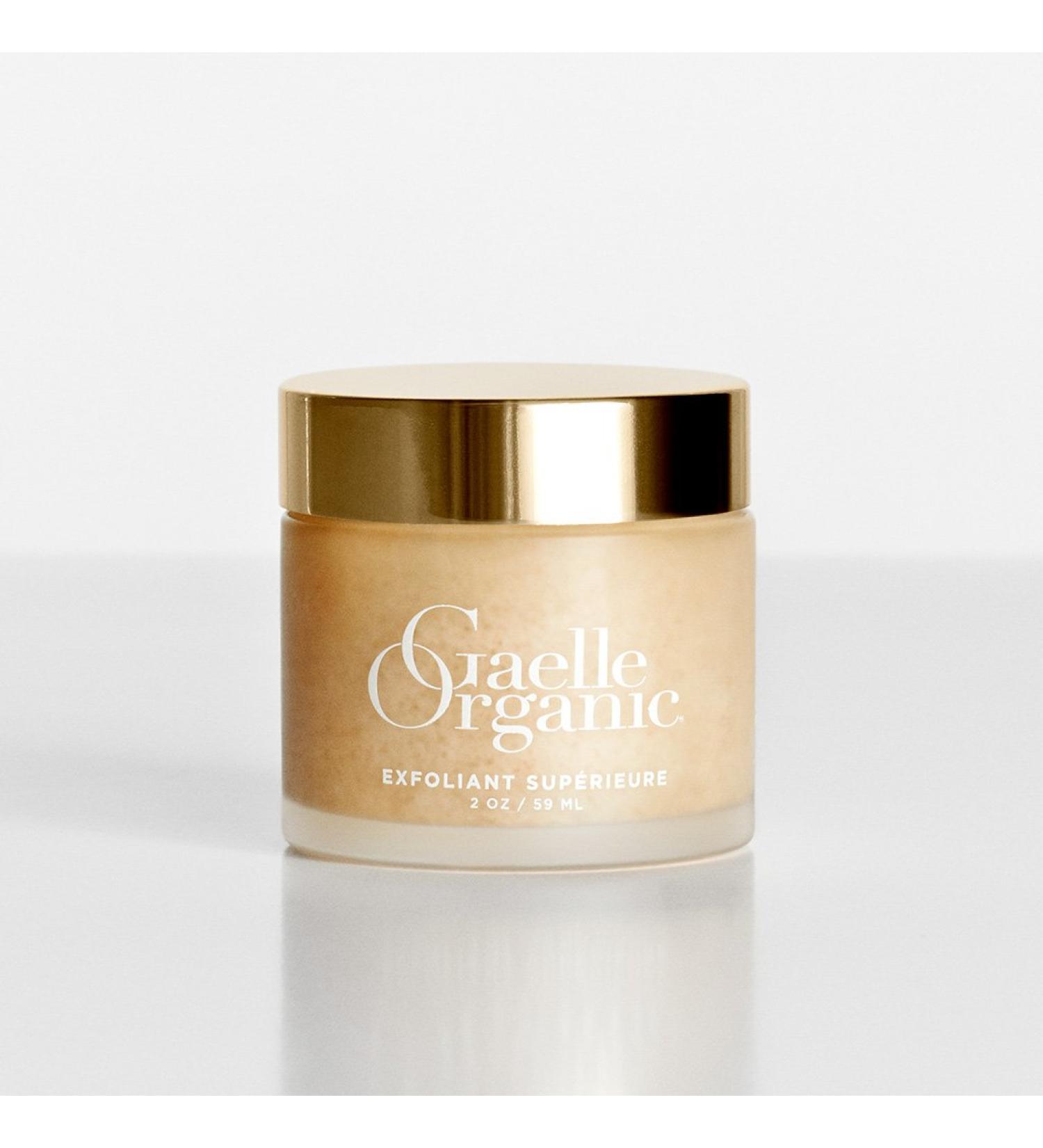 Gaelle Organic Exfoliant Superieure - Natural Facial Scrub with Willow Bark Extract (Salicylic Acid) & Sea Salt for Radiance - 2oz - Buy Online on GoSupps.com