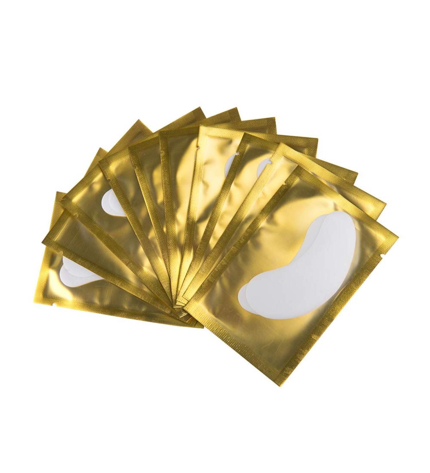 Florica 50 Pairs Lint-Free Hydrogel Eye Pads for Eyelash Extensions - Yellow Gel Masks & Eye Flaps - Buy Online on GoSupps.com