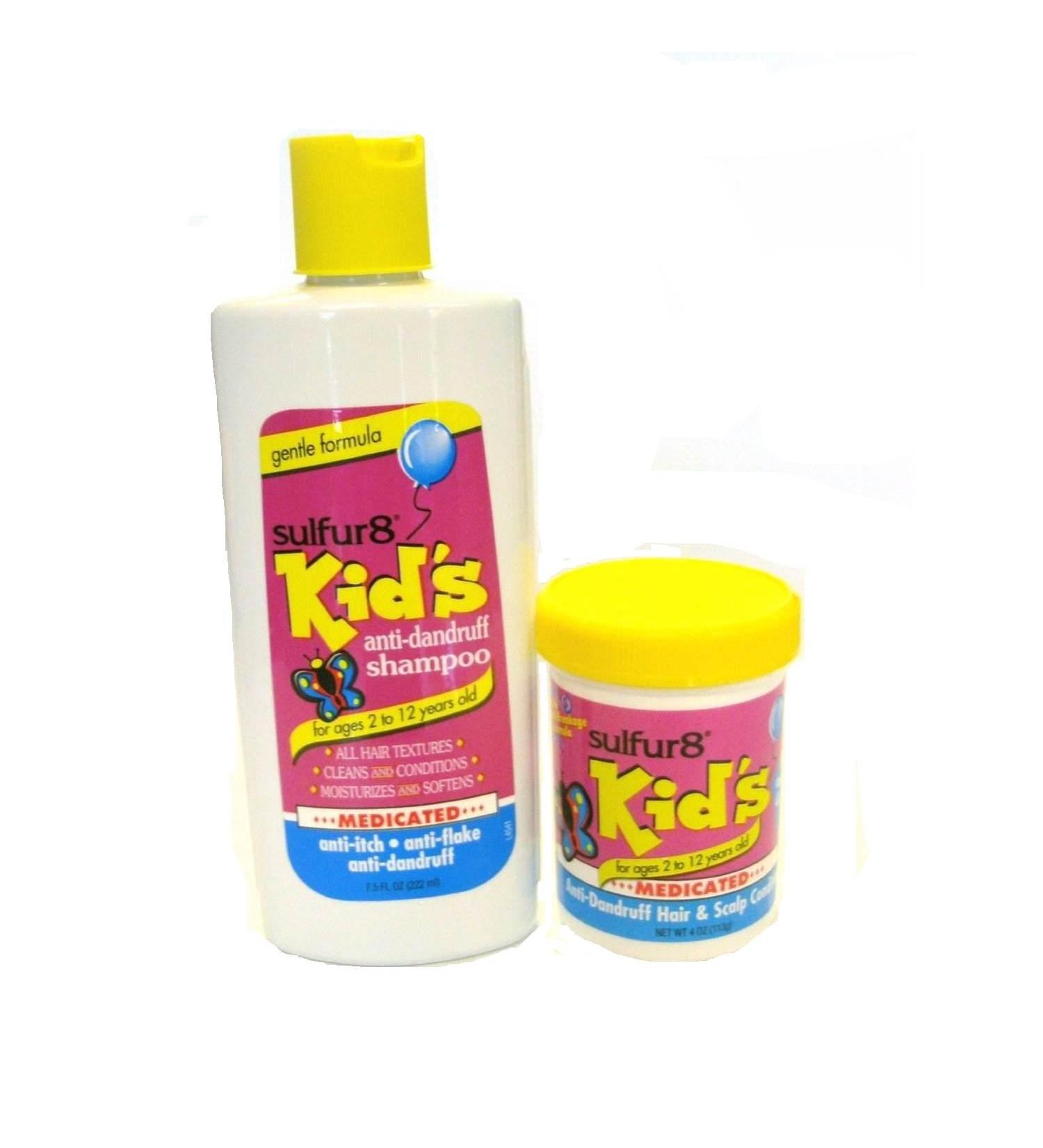 Sulfur 8 Kids Anti-Dandruff Medicated Shampoo & Hair & Scalp Conditioner