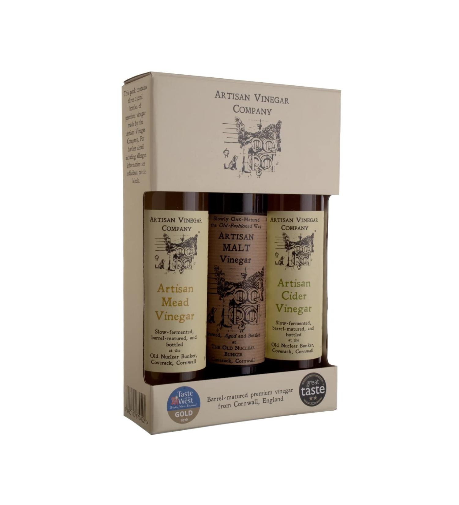 Artisan Vinegar Taste Selection Box - Exquisite Flavors for Gourmet Delights - Buy Online on GoSupps.com