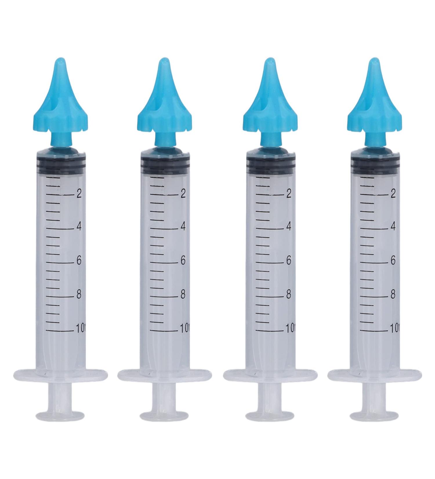 Zwinner Ear Wax Cleaner 4pcs Ear Wax Remover Syringe Ear Flushes Tool Universal 10ML Soft Earwax Removal Syringe Kit for Children Adult Ear Cleaning and Irrigation - Buy Online on GoSupps.com