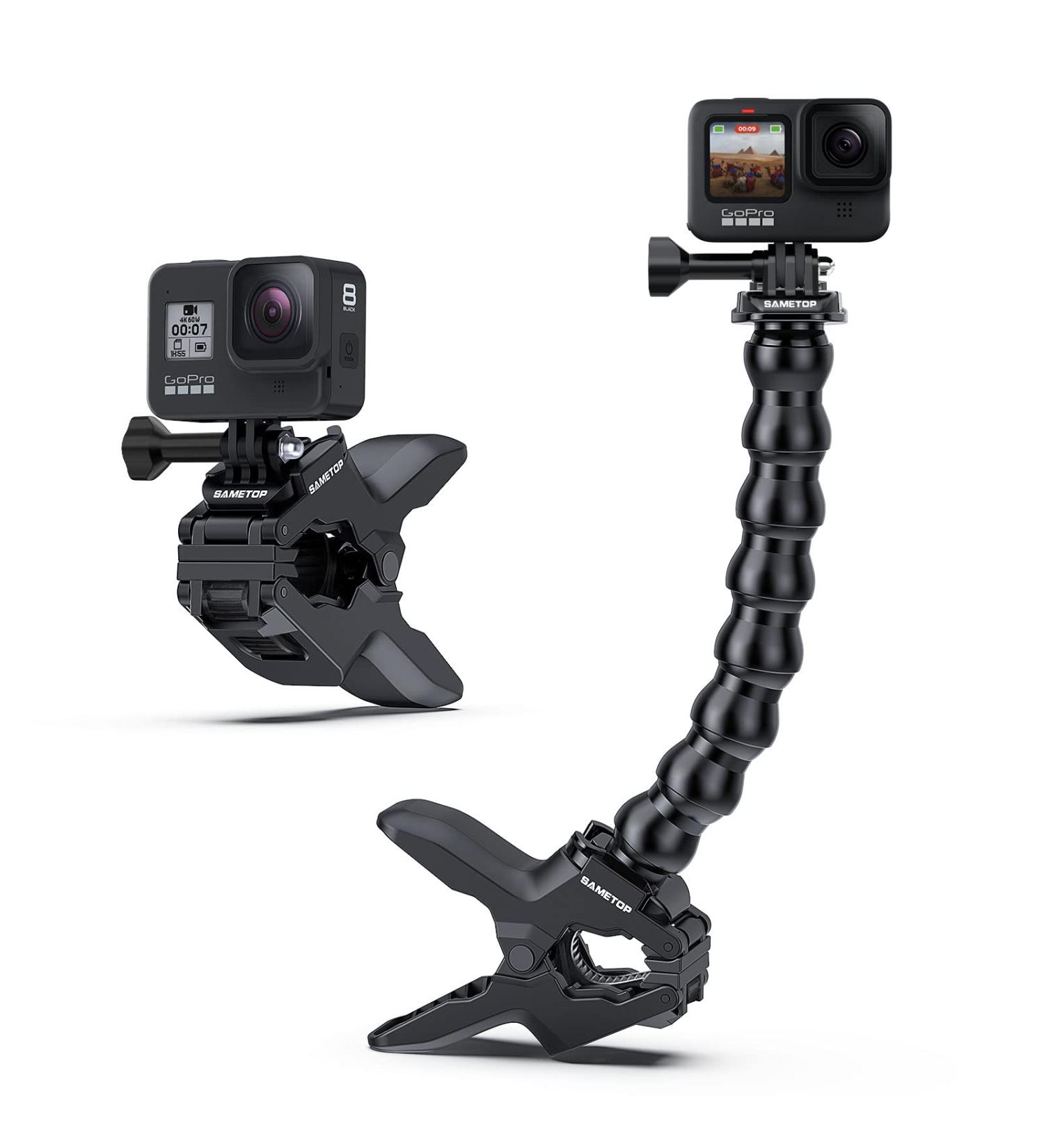 Sametop Jaws Flex Clamp Mount for GoPro and DJI Osmo Action Cameras - Buy Online on GoSupps.com