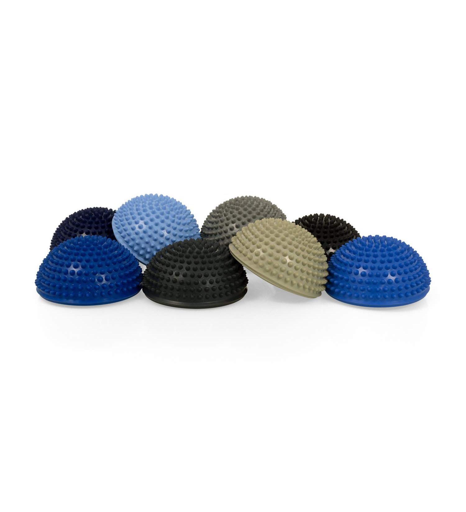 TheraPIE Balance Hedgehog Premium Soft Massage Ball Set - 8 Knobbed Balls ( 16 cm) & Pump - Blue Version | International Shipping Available - Buy Online on GoSupps.com