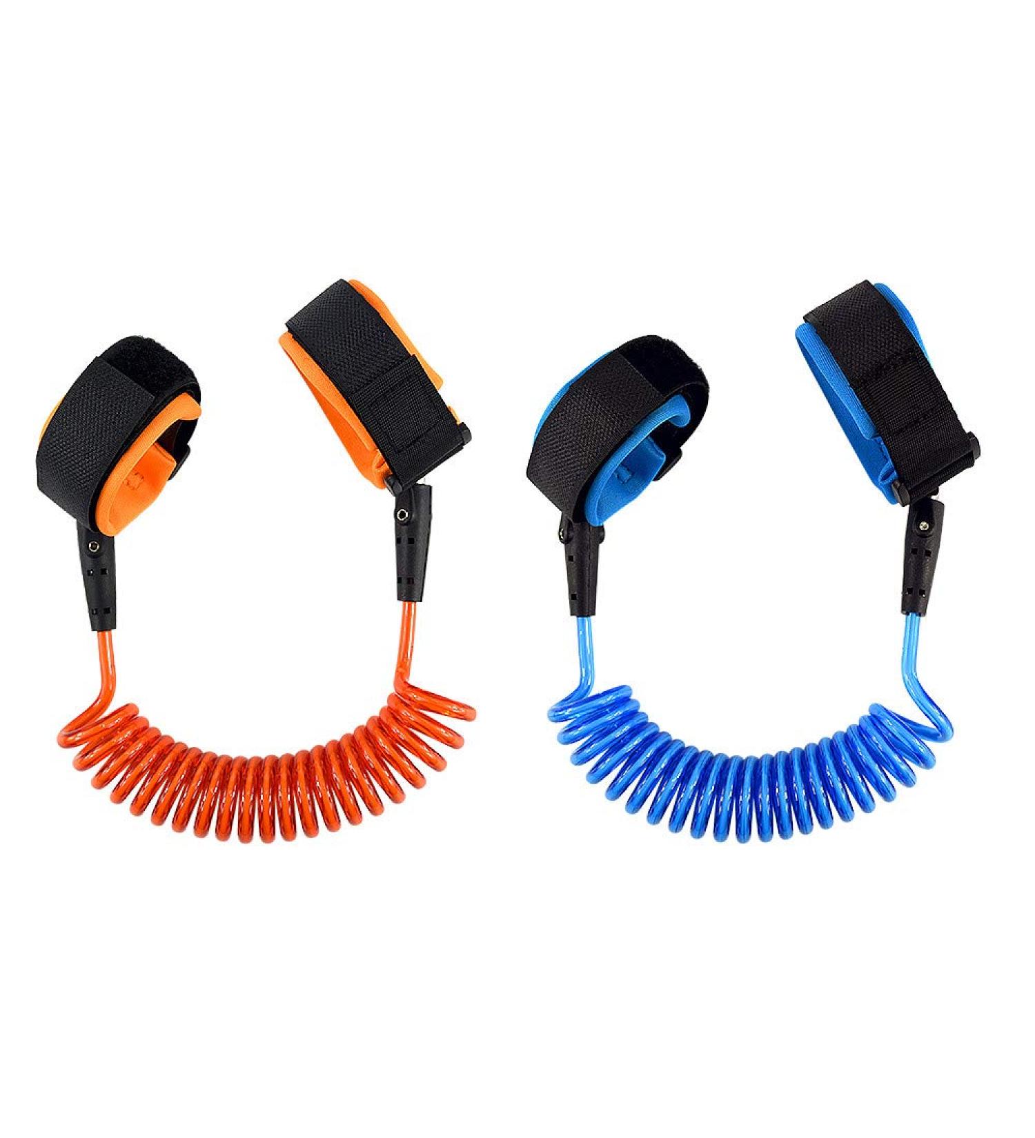 Locisne Anti Lost Wrist Link 2 Pack Toddler Safety Harness, 5.9ft - Blue+Orange - Buy Online on GoSupps.com