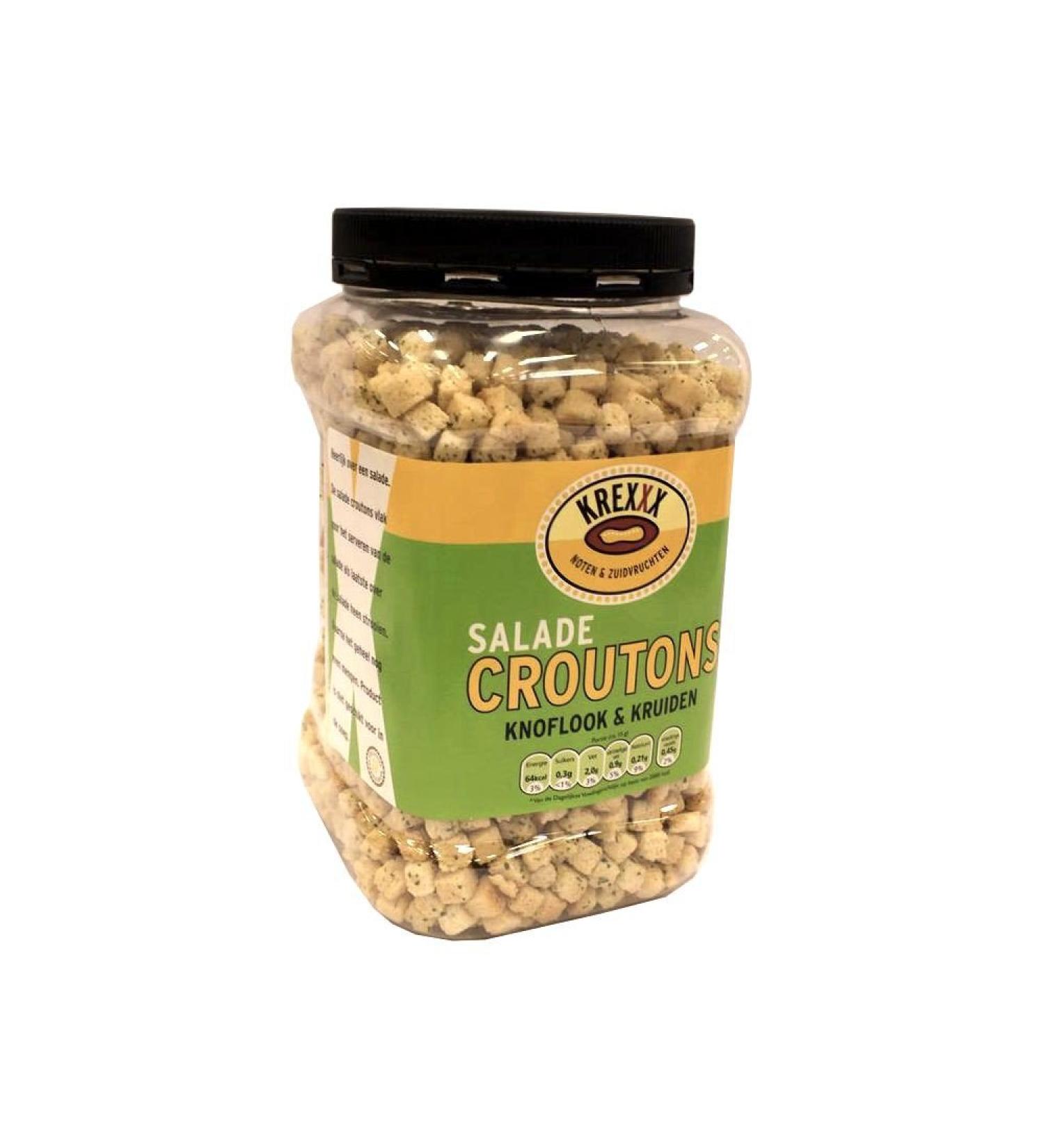 Krexxx Salade Croutons Knoflook & Kruiden 700g can (salad croutons garlic & herbs)