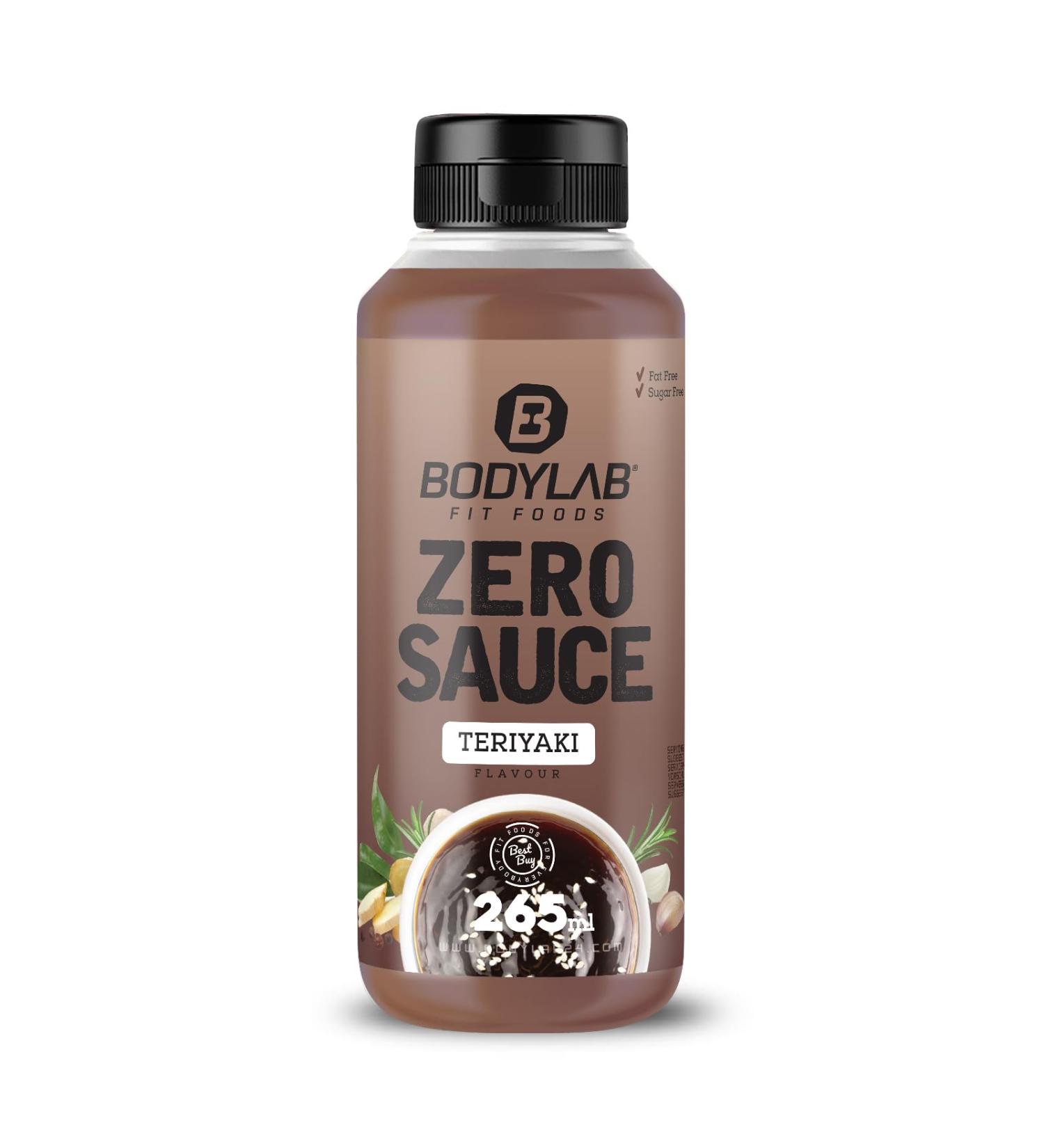 BODYLAB24 Zero Sauce Teriyaki 265ml - Low-Calorie Fat & Sugar Reduced Sauce for Healthy Dishes | Ideal for Every Diet - Buy Online on GoSupps.com