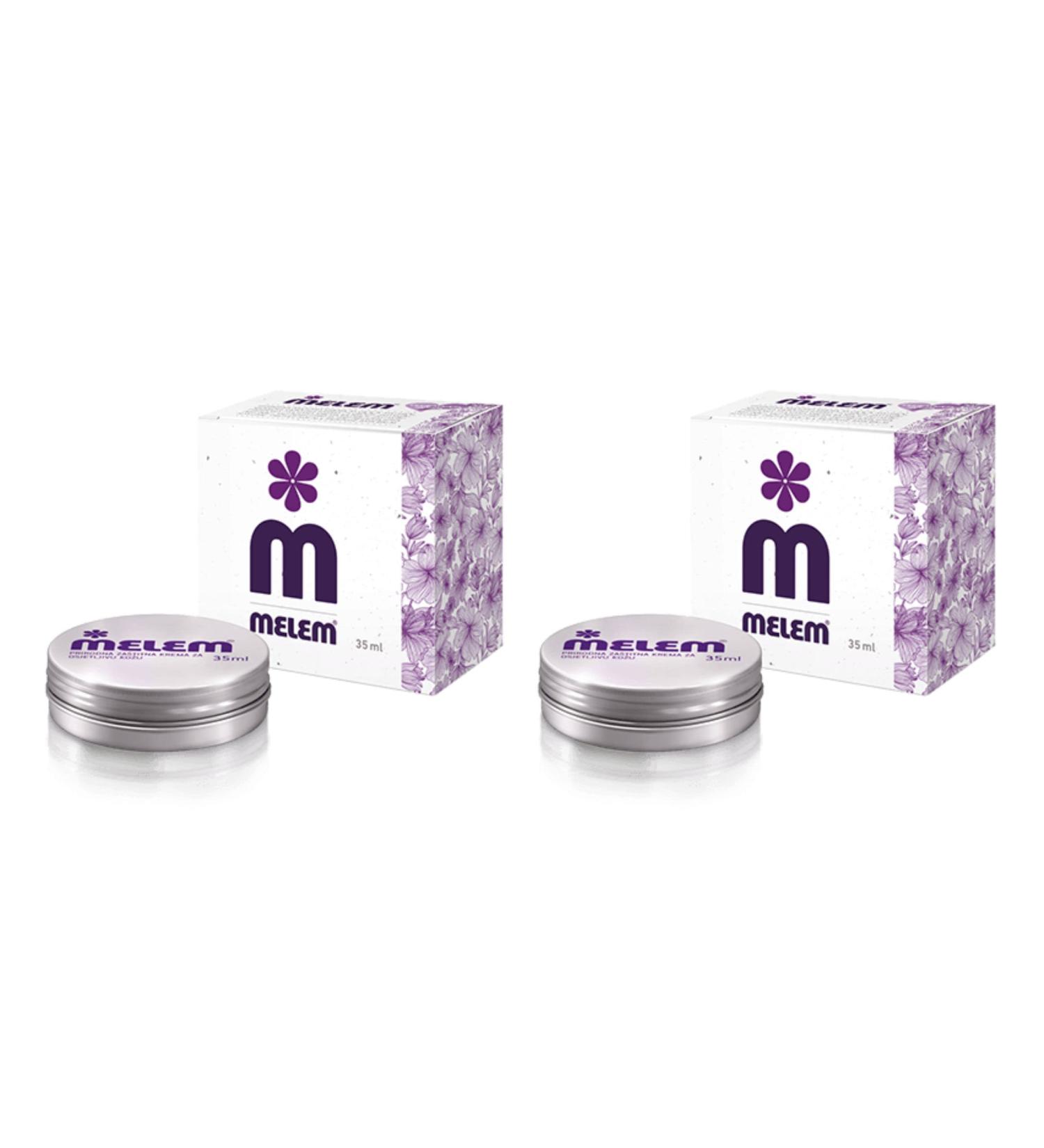 Melem All Purpose Natural Skin Protective Balm Pack of 2 x Melem 35ml - Buy Online on GoSupps.com