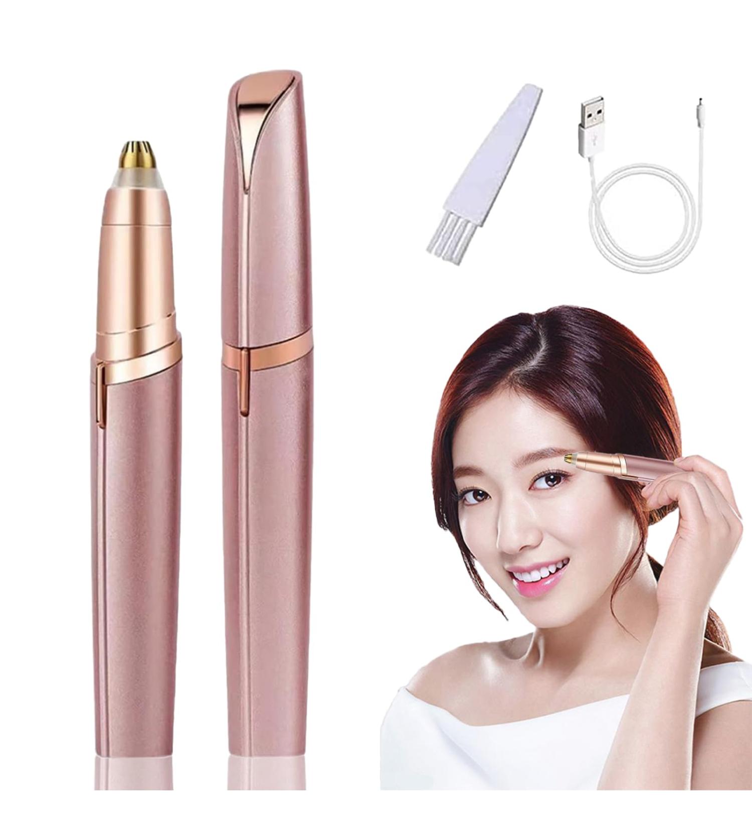 Rechargeable Eyebrow Hair Remover Electric Painless Eyebrow Trimmer Epilator for Women Eyebrow Razor with Light Brows Shaper. for Face Hair and Nose Hair Portable Eyebrow Hair Removal Razor. Gold - Buy Online on GoSupps.com