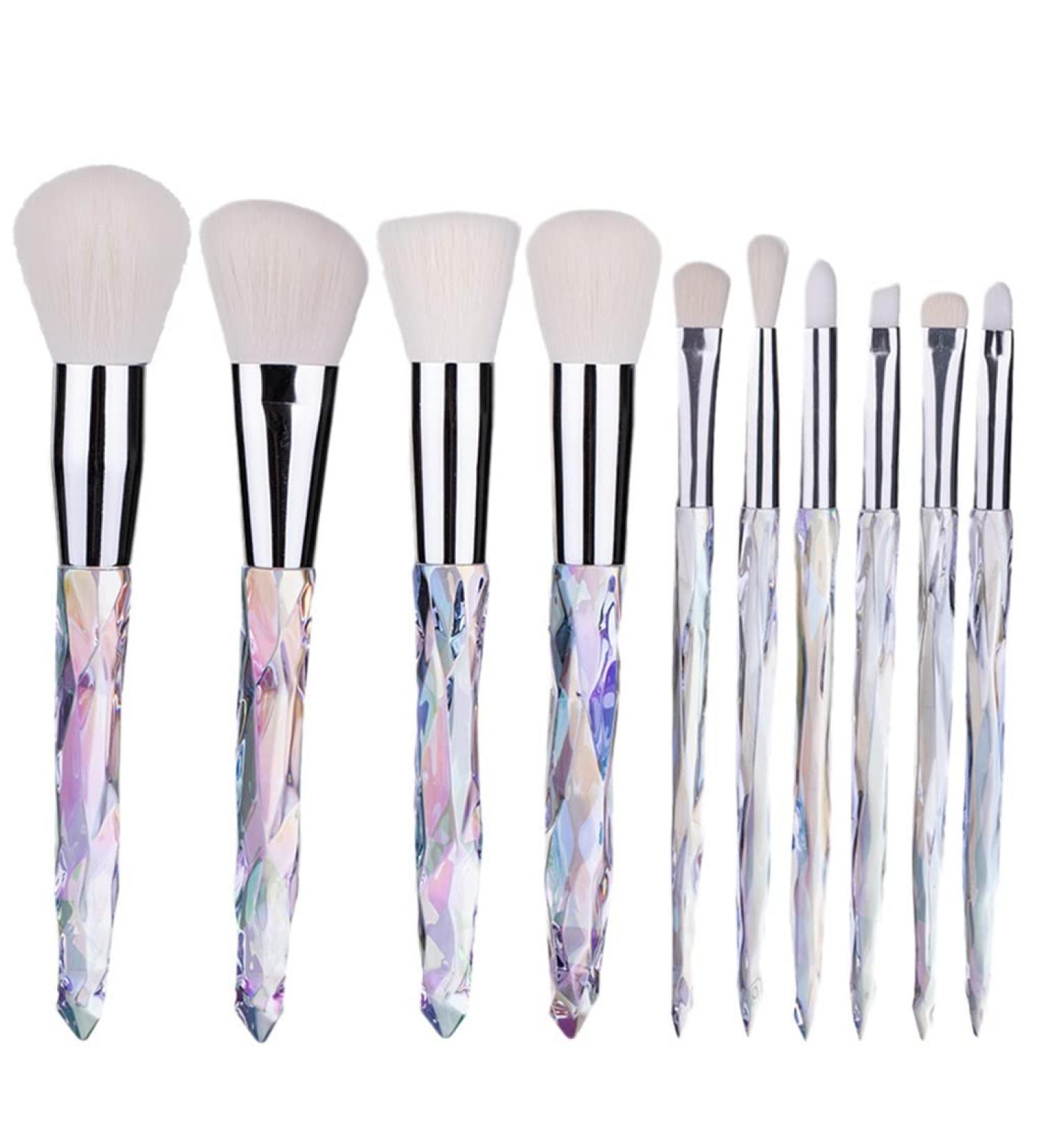 Professional 10-Piece Makeup Brush Set - Blush Foundation Eye Shadow & Lip Brushes - Perfect for Flawless Application | Suit C - Buy Online on GoSupps.com