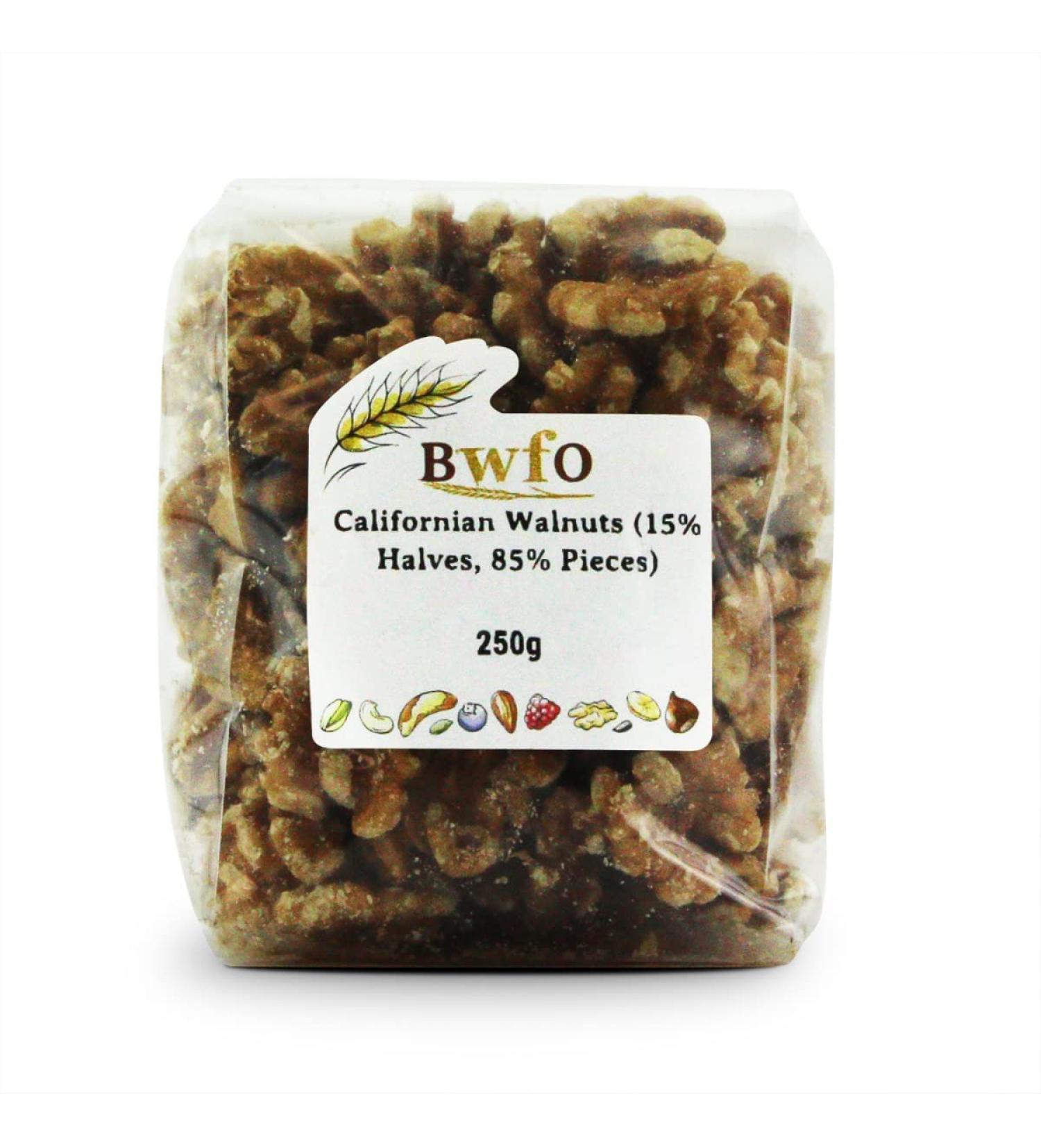 Walnuts Californian (15% Halves 85% Pieces) 250g (BWFO)