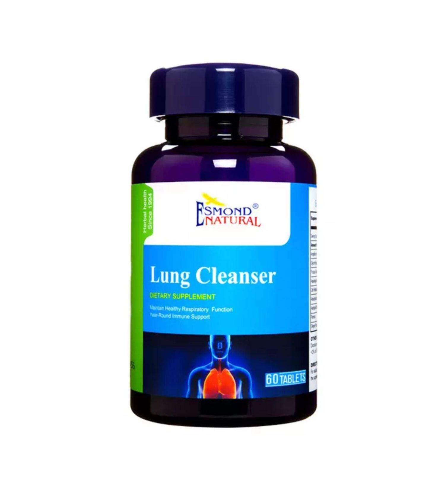 (3 Pack) Esmond Natural: Lung Cleanser (Maintain Healthy Respiratory Function) GMP Natural Product Assn Certified Made in USA - 180 Tablets - Buy Online on GoSupps.com