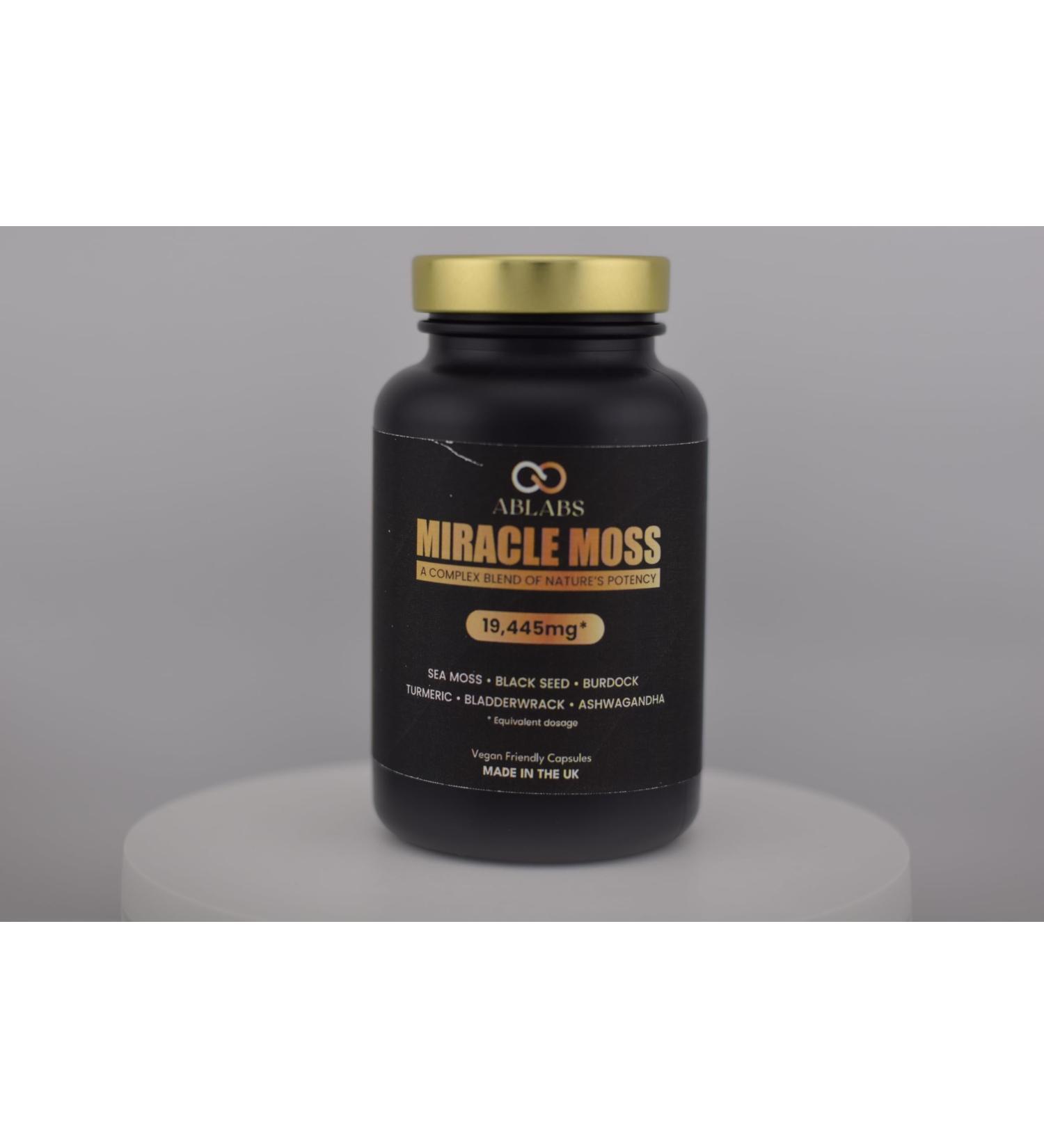  Ablabs Miracle Moss Sea Moss Complex 120 Capsules Multivitamins Micronutrients 19445 mg Multi-listing ABLABS Made in the UK - Buy Online on GoSupps.com