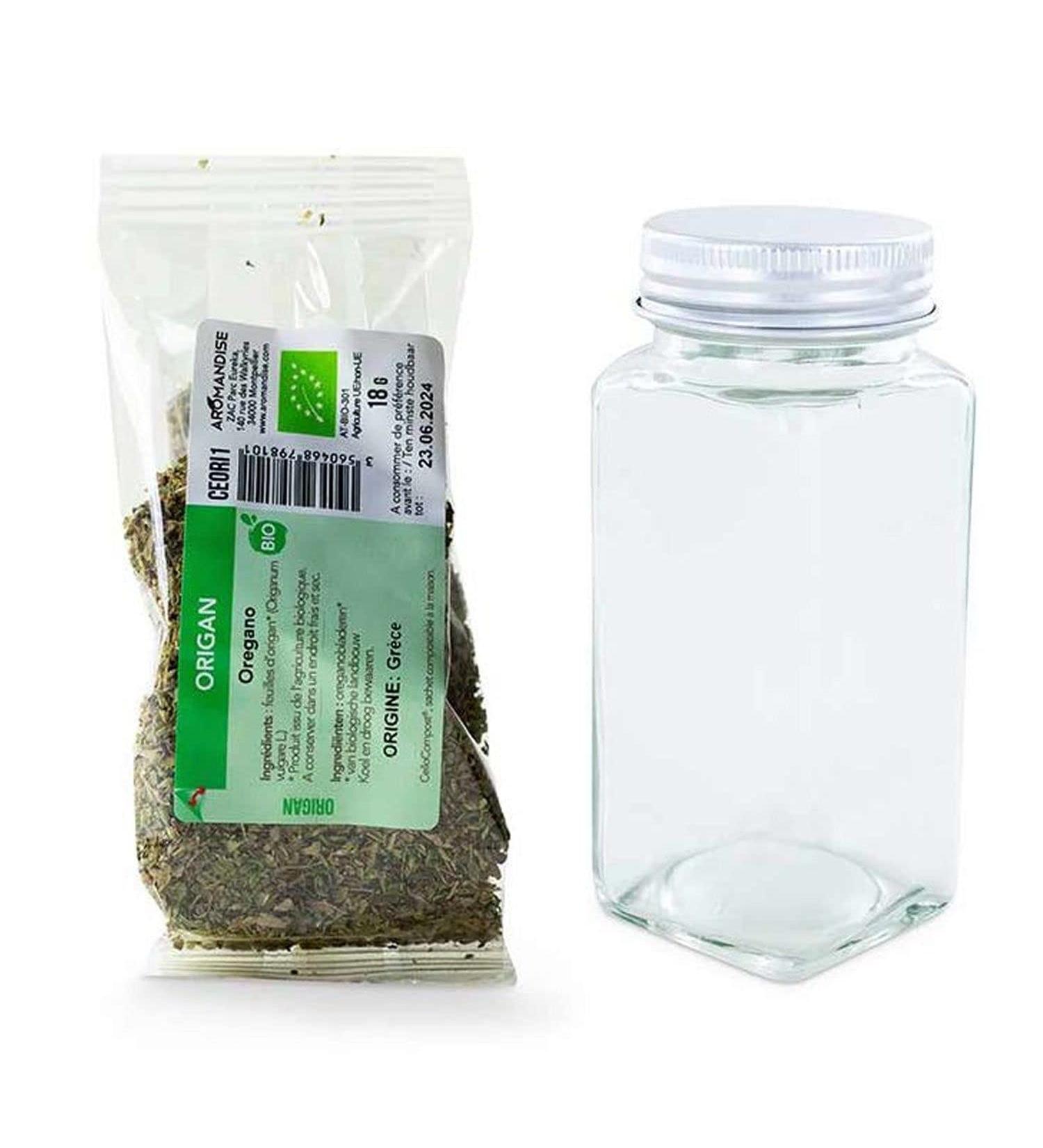 Spice Powder Bottle + Organic Oregano 18g - Buy Online on GoSupps.com