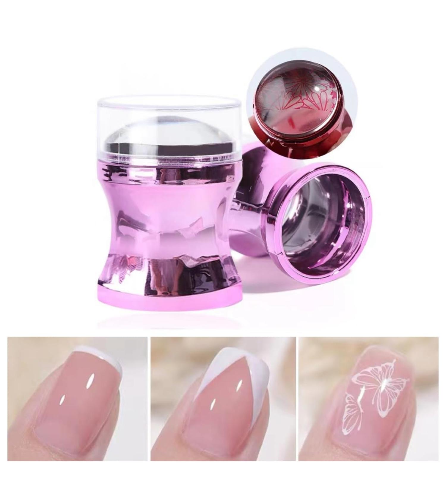 French Tip Nail Art Stamper Kit - Accurate Fast Jelly Tool for Perfect Nail Designs | International Shipping Available - Buy Online on GoSupps.com
