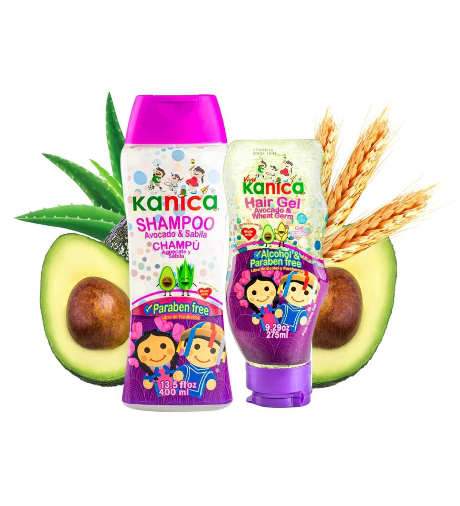 Avocado Hair Care Kit for Kids & All Hair Types | Nourishing Shampoo & Gel | 13.5oz & 9.29oz - Buy Online on GoSupps.com
