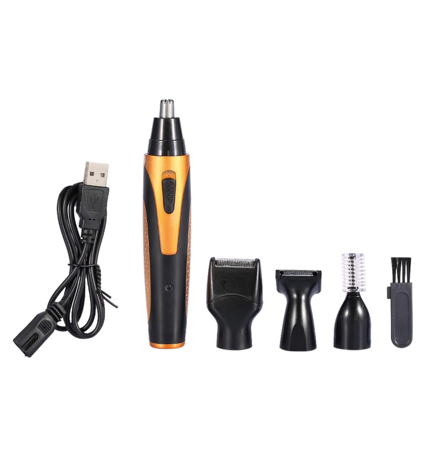 4-in-1 Rechargeable Men's Trimmer Set | Nose Ear Beard & Eyebrow Electric Shaver - International Shipping Available - Buy Online on GoSupps.com