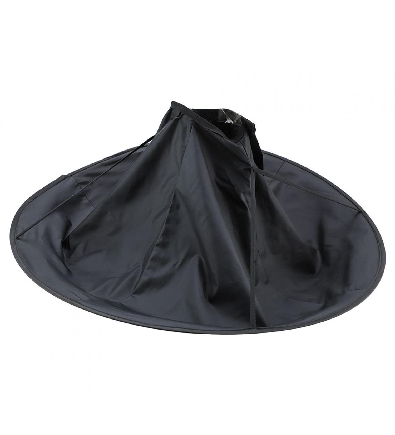 ANGGREK Adult Barber Hair Cutting Umbrella Cape - Black Hairdressing Gown for Salon & Home Stylists - Buy Online on GoSupps.com