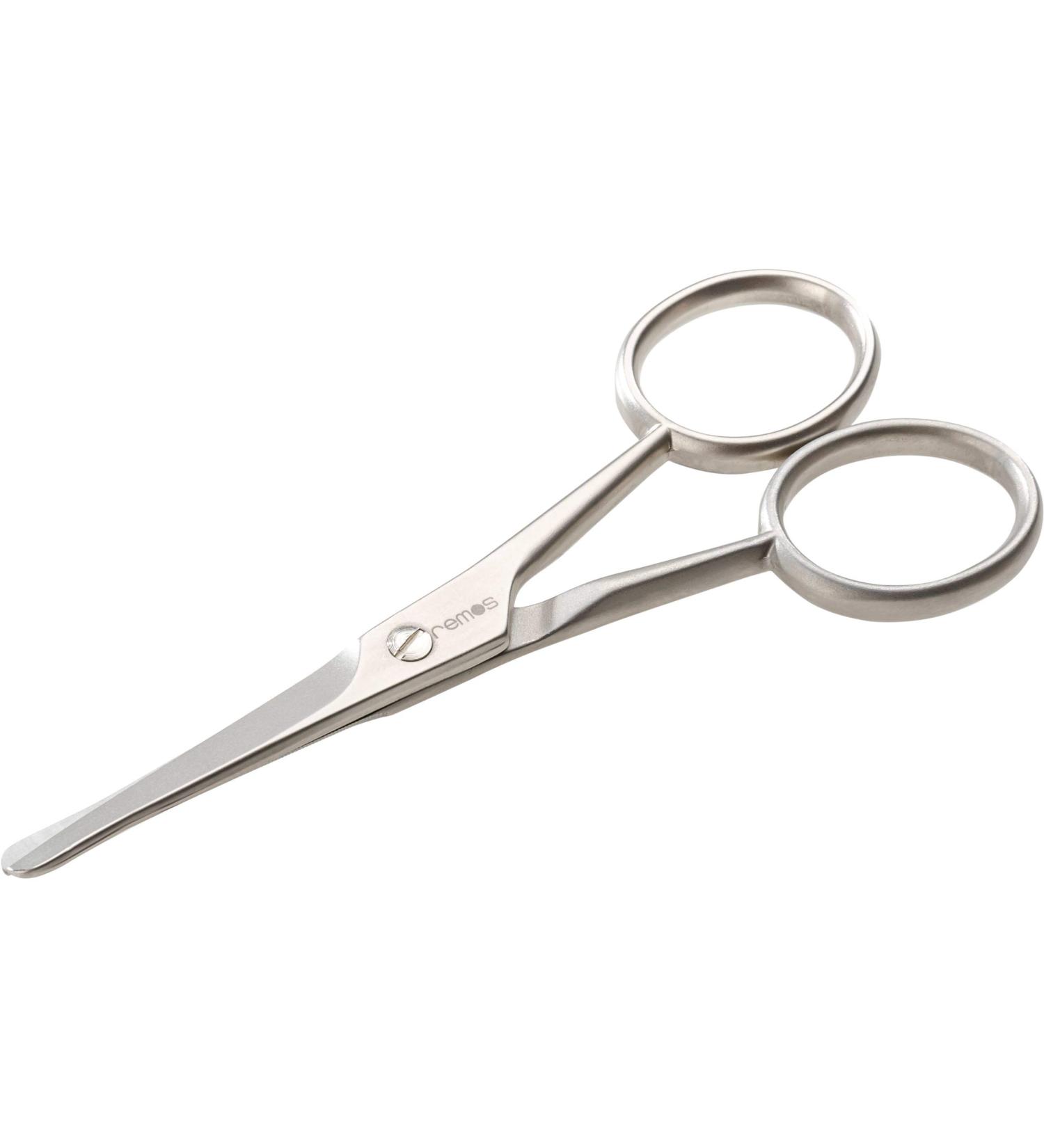 Remos nose hair scissors with serrated blade