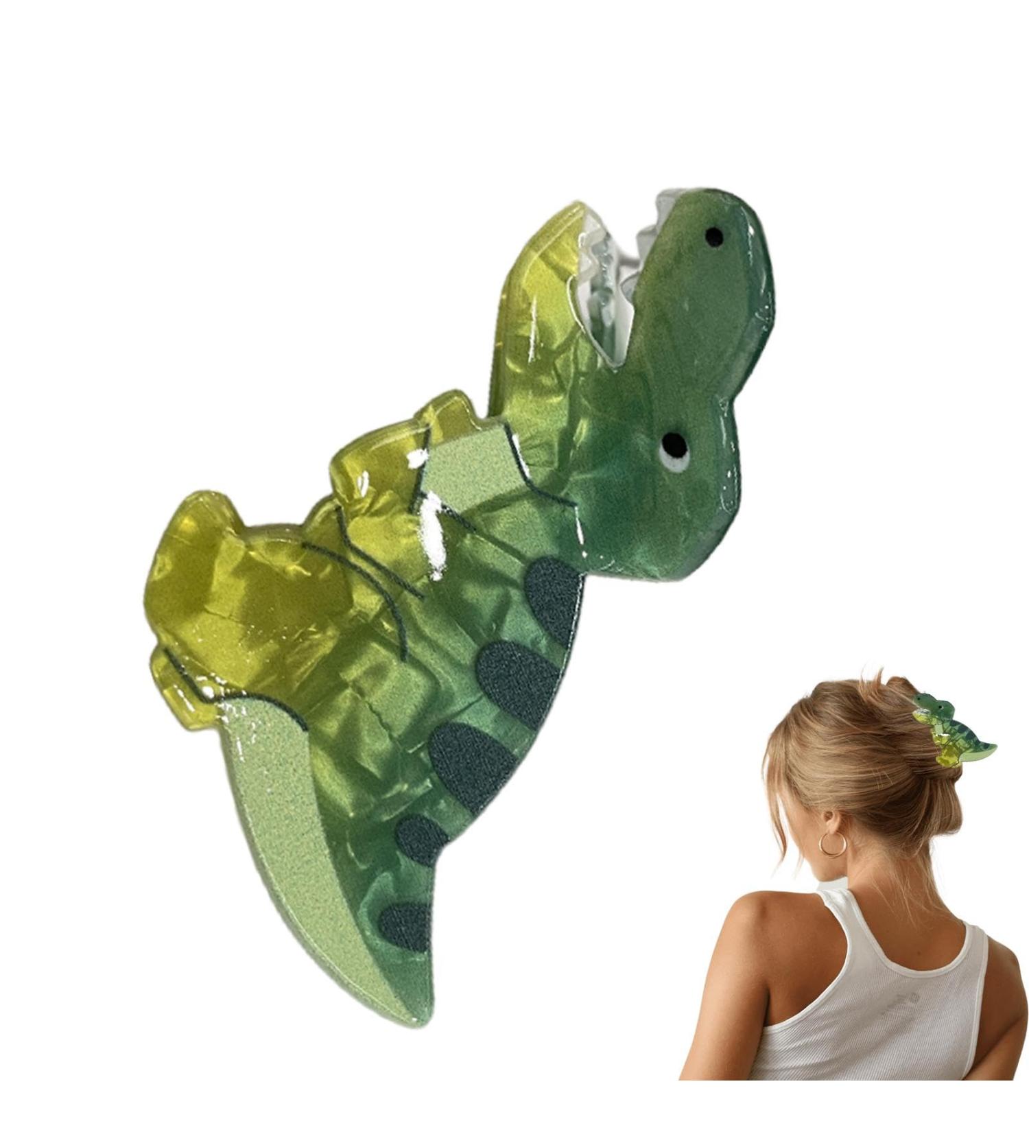 Dinosaur Hair Clips - Dinosaur Hairstyle Decorating Accessories | Acrylic Creative Stylish Trendy Hair Clips For Toddler Kids. Any Hair Type And Style Tyrannosaurus Rex - Buy Online on GoSupps.com