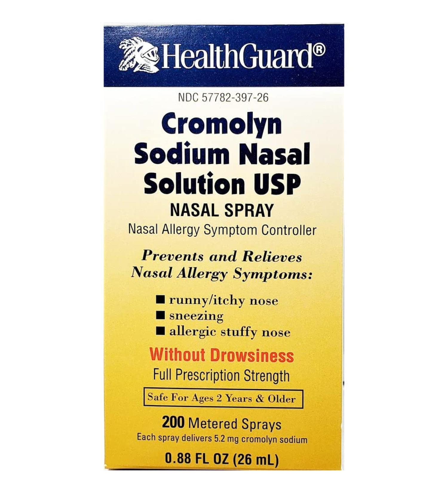 Healthguard Cromolyn Sodium Nasal Solution - .88 oz Pack of 2 - Buy Online on GoSupps.com