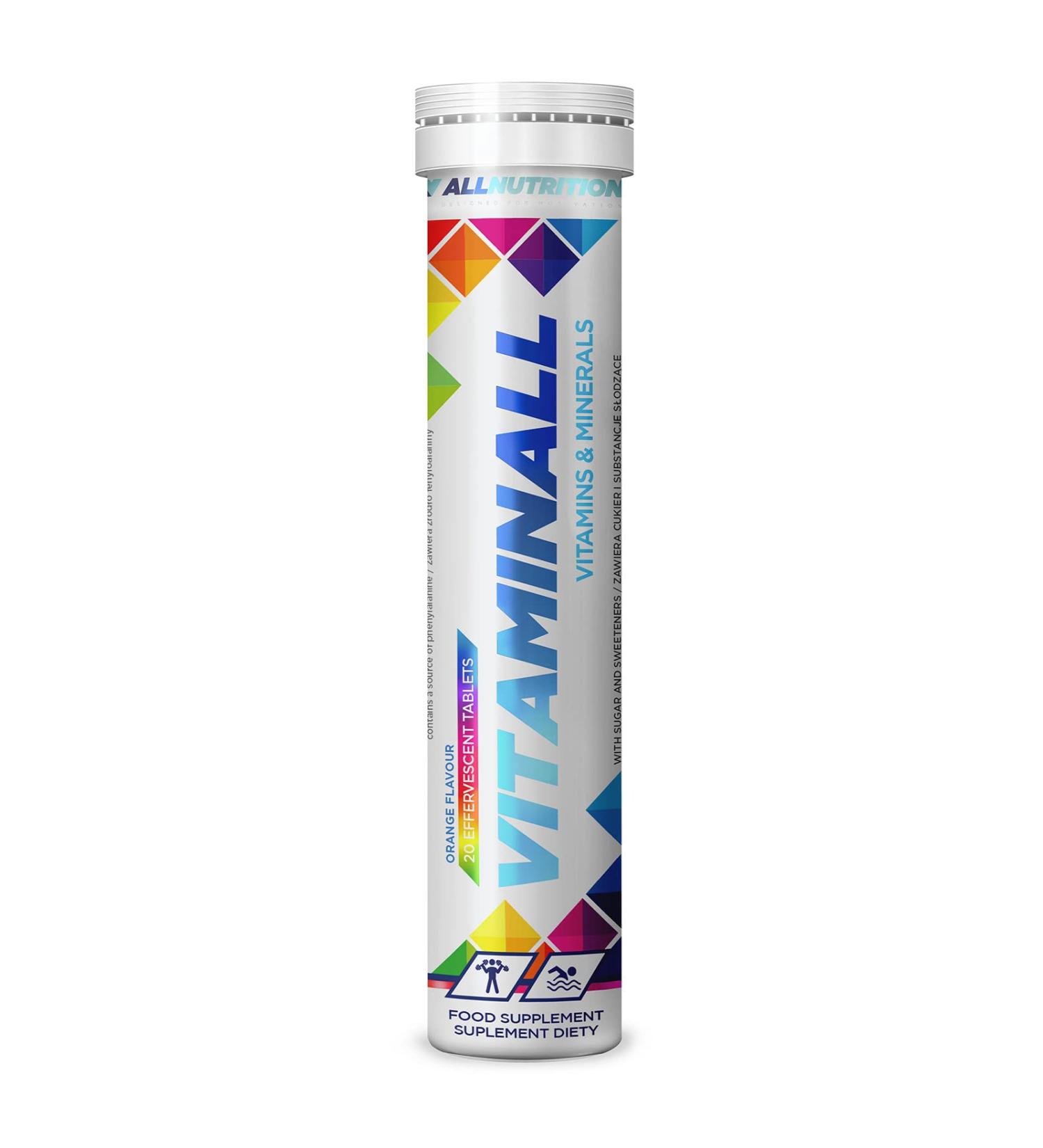 ALLNUTRITION Vitaminall Vitamins & Minerals - Multivitamin Minerals Magnesium Vitamin CEDB 6 B12 Iron Zinc - Food Supplement 20 Tablets - Buy Online on GoSupps.com