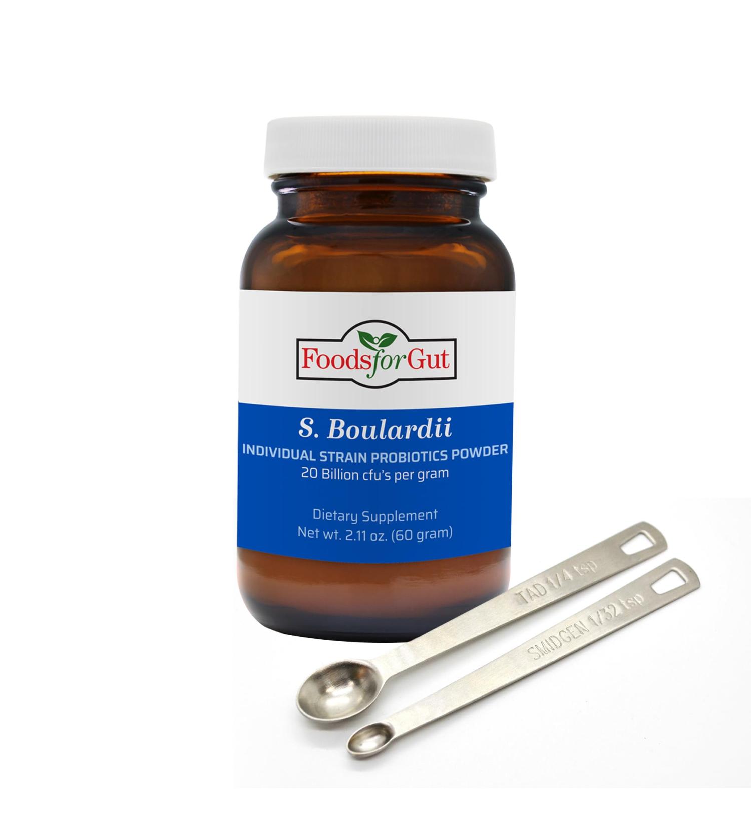 Foods For Gut Saccharomyces Boulardii Probiotic Powder 20 Billion cfu's | No Additives | Digestive & Immune Support | High Potency | S. Boulardii | 60 Grams (2.11 Oz) 2.11 Ounce (Pack of 1) - Buy Online on GoSupps.com