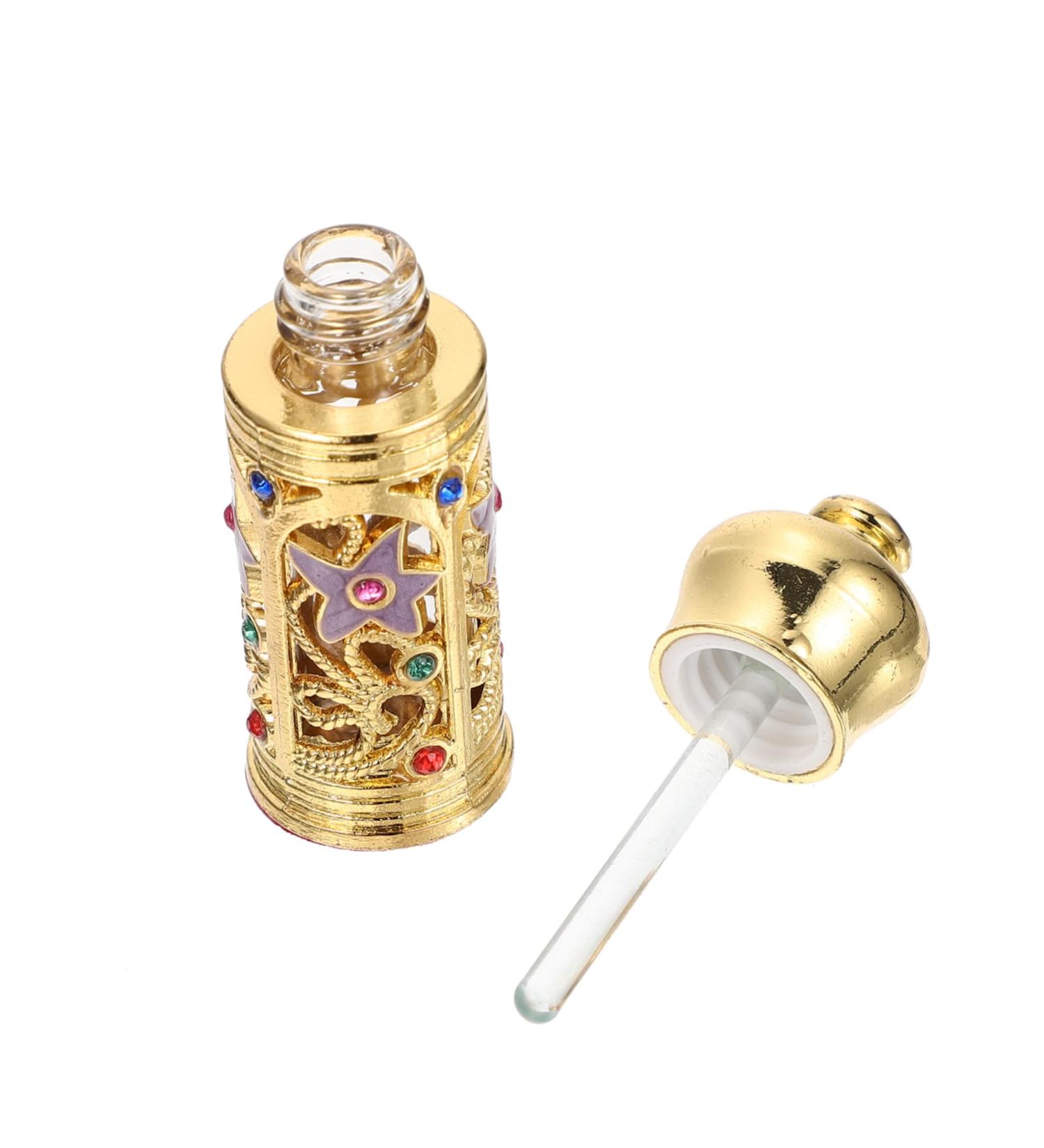 Healeved Essential Oil Empty Bottle Exquisite Bottle Decor Perfume Bottle Essential Oil Bottle Essence Bottle Perfume Sub Bottle Portable Bottle Arabia Perfume Storage Bottle - Buy Online on GoSupps.com