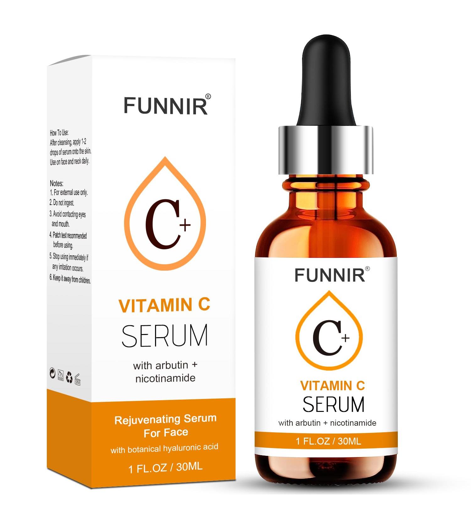 Vitamin C Serum 1 oz for Face Plus Hyaluronic Acid Retinol Niacinamide & Salicylic Acid Reduce Fine Lines Nourishing Skin Serum Skin Care Products