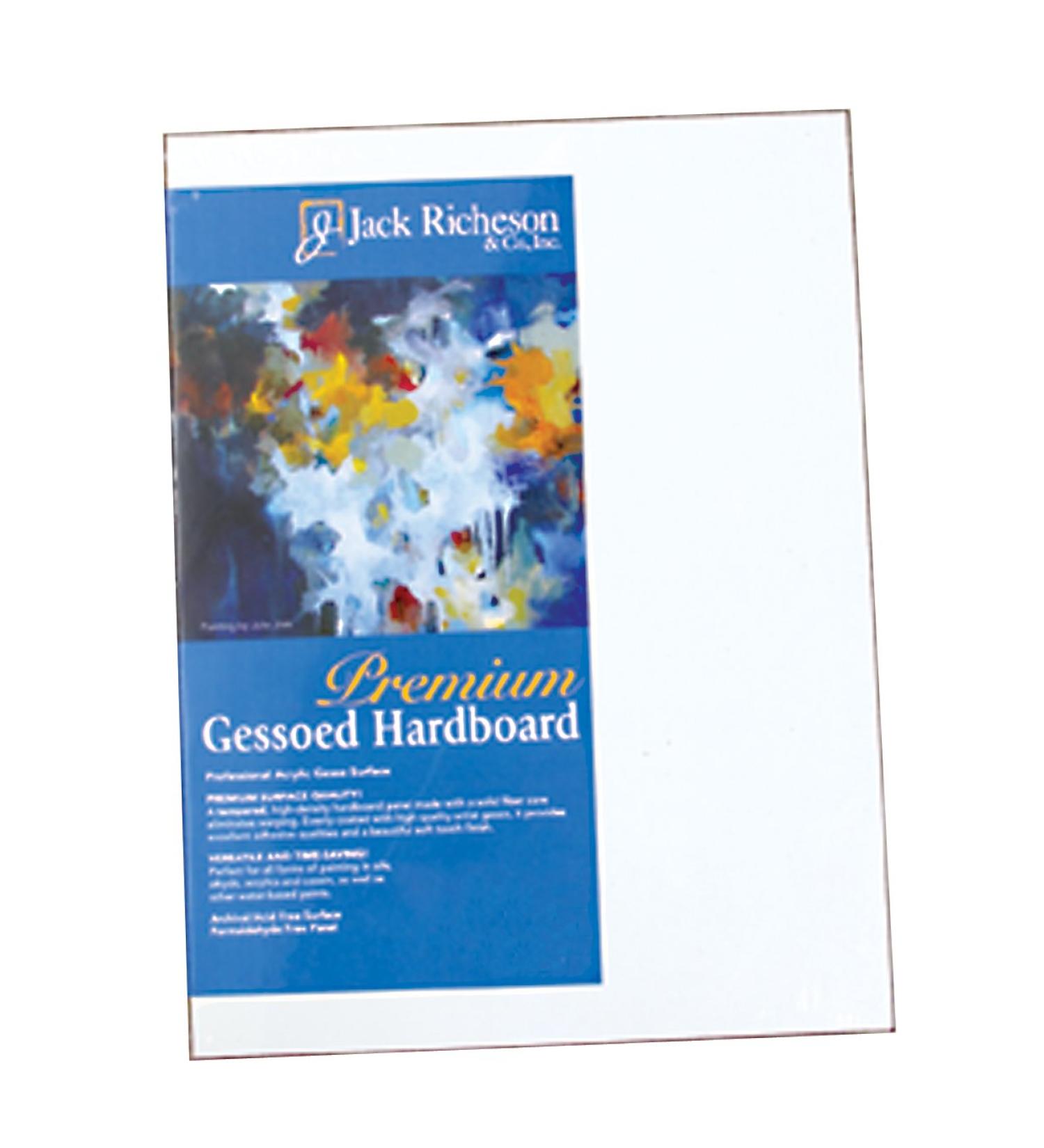 Jack Richeson 1/8-Inch Premium Tempered Gessoed Hardboard Panel  9-Inch by 12-Inch