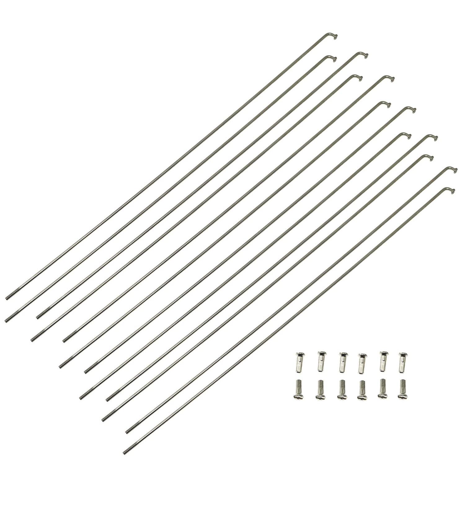 12pcs 10 Pro Bamboo Kitchen Bicycle Spokes | 304 Stainless Steel with 12mm Nipples - Buy Online on GoSupps.com