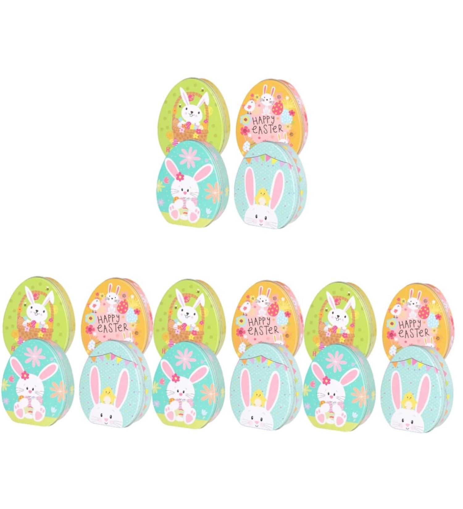 NUOBESTY 16 Pcs Easter Egg Candy Box Kid Decorative Eggs Easter Decor Child Flower Rabbit Cartoon 11xc9cmx4pcs Assorted Colorx4pcs - Buy Online on GoSupps.com