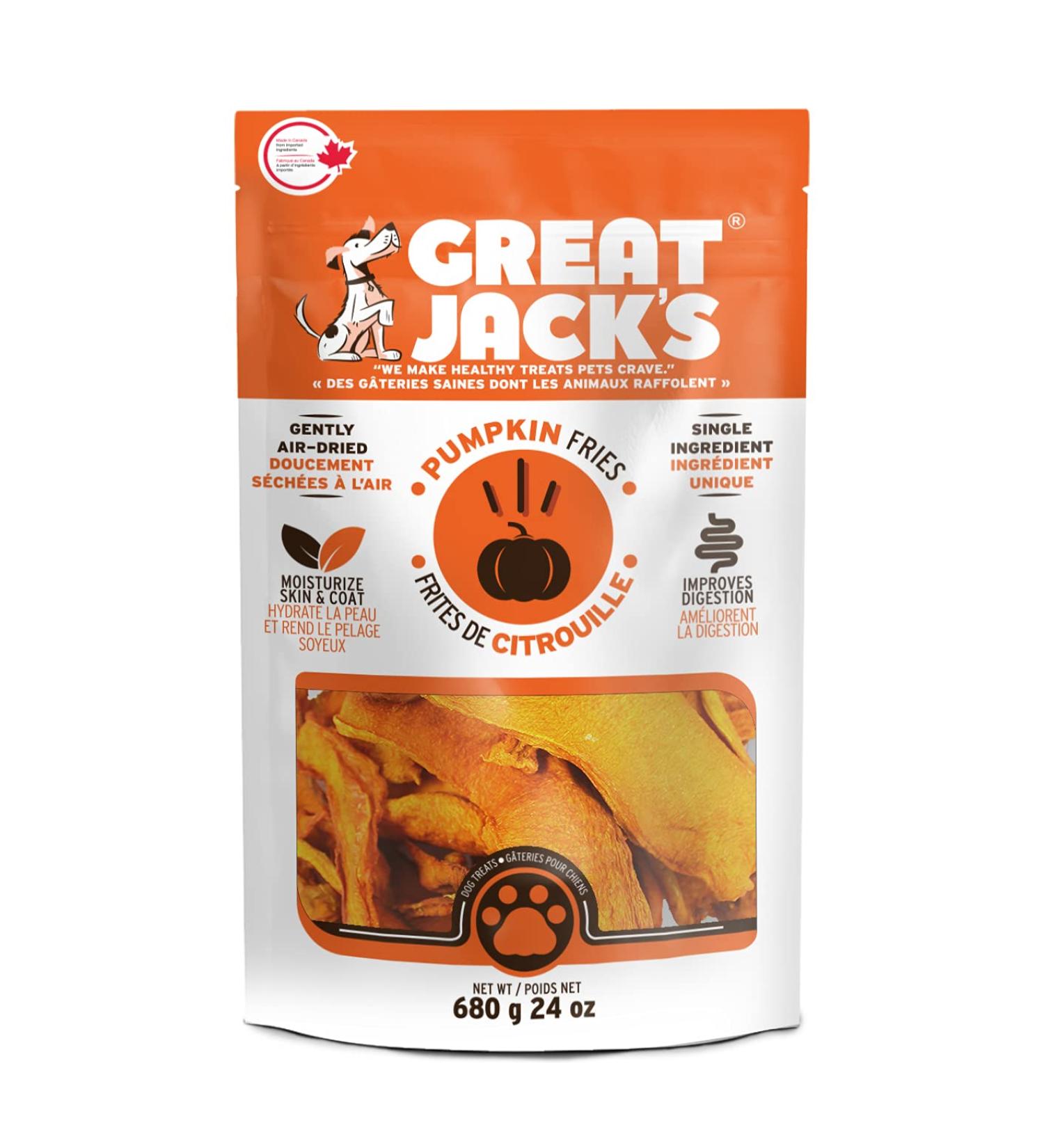 Great Jack's Air-Dried 100% Pumpkin Fries - Buy Online on GoSupps.com