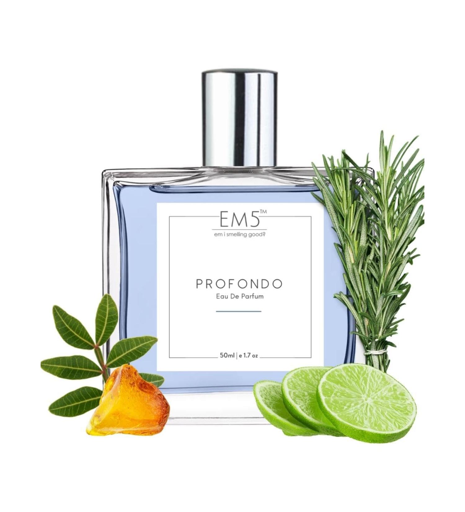 EM'5 Profondo EDP Perfume for Men | Aromatic Marine Citrus Fragrance | Strong & Long Lasting Spray | Luxury Gift for Him. - Buy Online on GoSupps.com