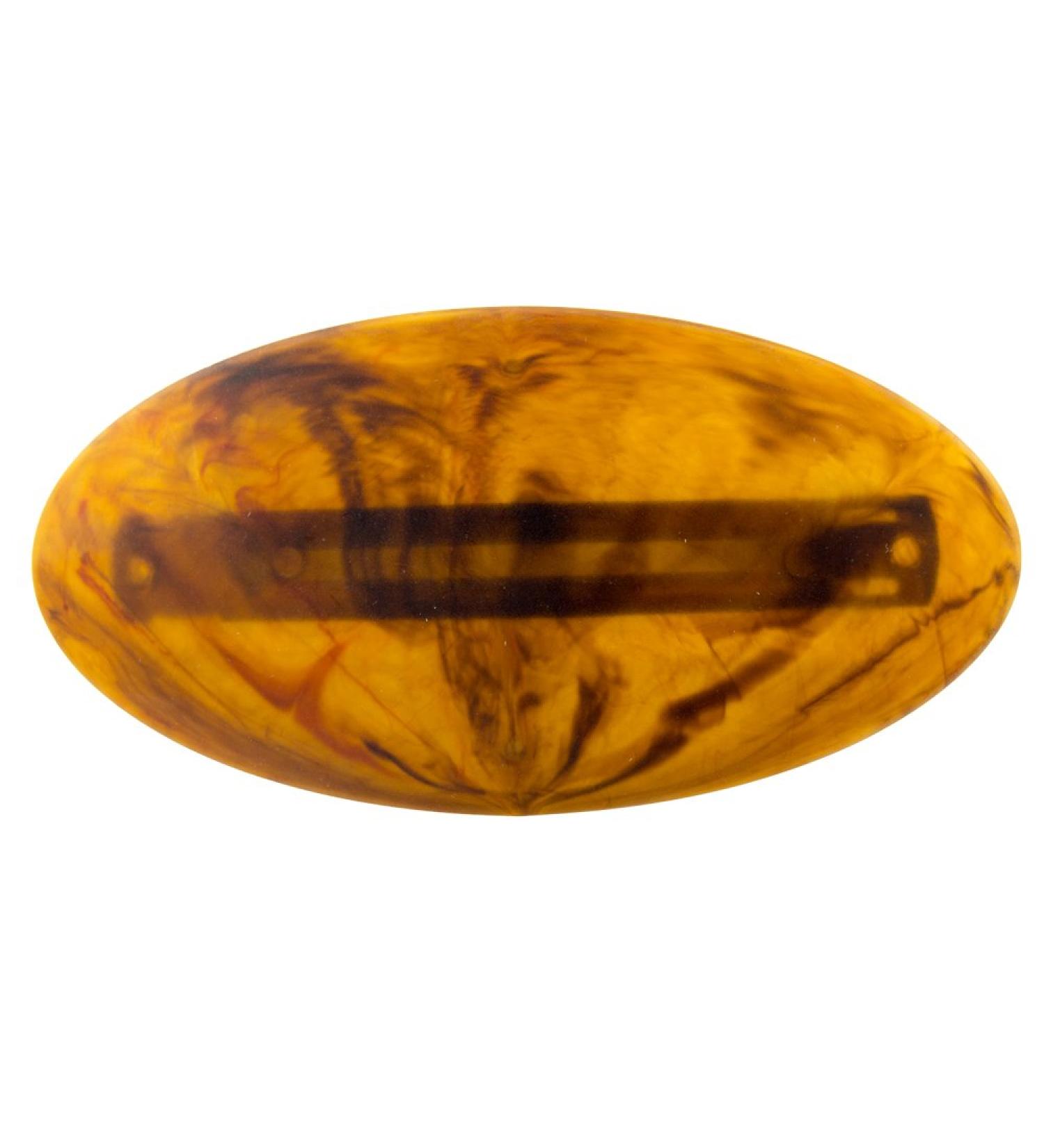 1pc patent clasp oval 10x5cm in havana matt - Made in Germany - WeLoveBeads