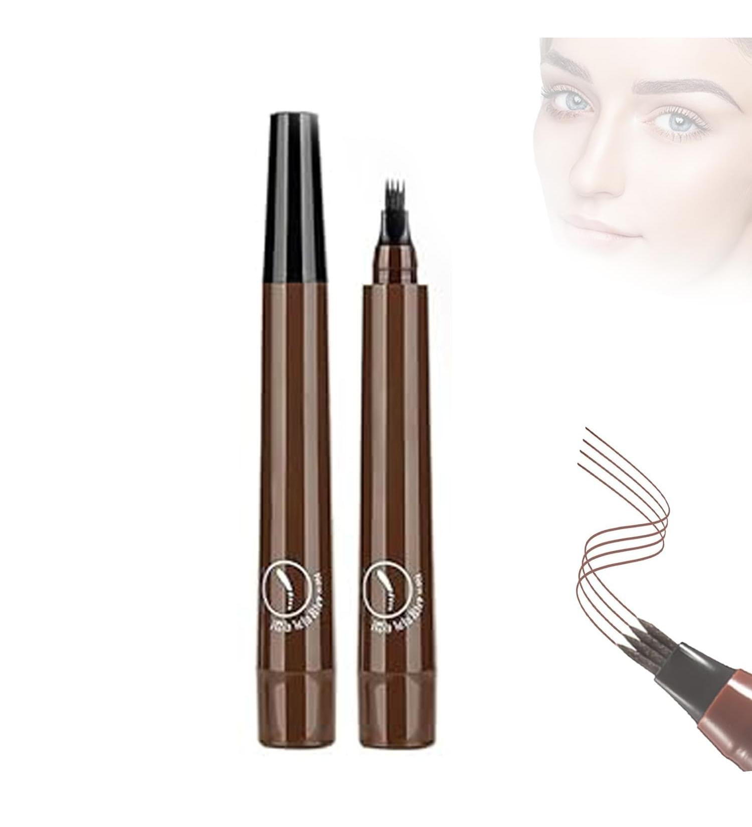 Lightsbetter Waterproof Brow Pen 2pcs Lightbetter Eyebrow Pen Natural Eyebrow Pen Lightsbetter Microblading Eyebrow Pencil Lightsbetter 3D Waterproof Magic Microblading Eyebrow Pen (Dark Brown) - Buy Online on GoSupps.com