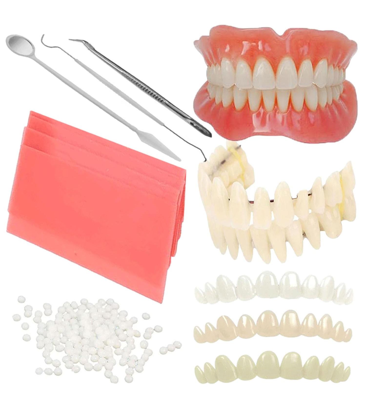 DIY denture kit with dental wax for making partial and full dentures at home equipped with tools and temporary teeth - Buy Online on GoSupps.com