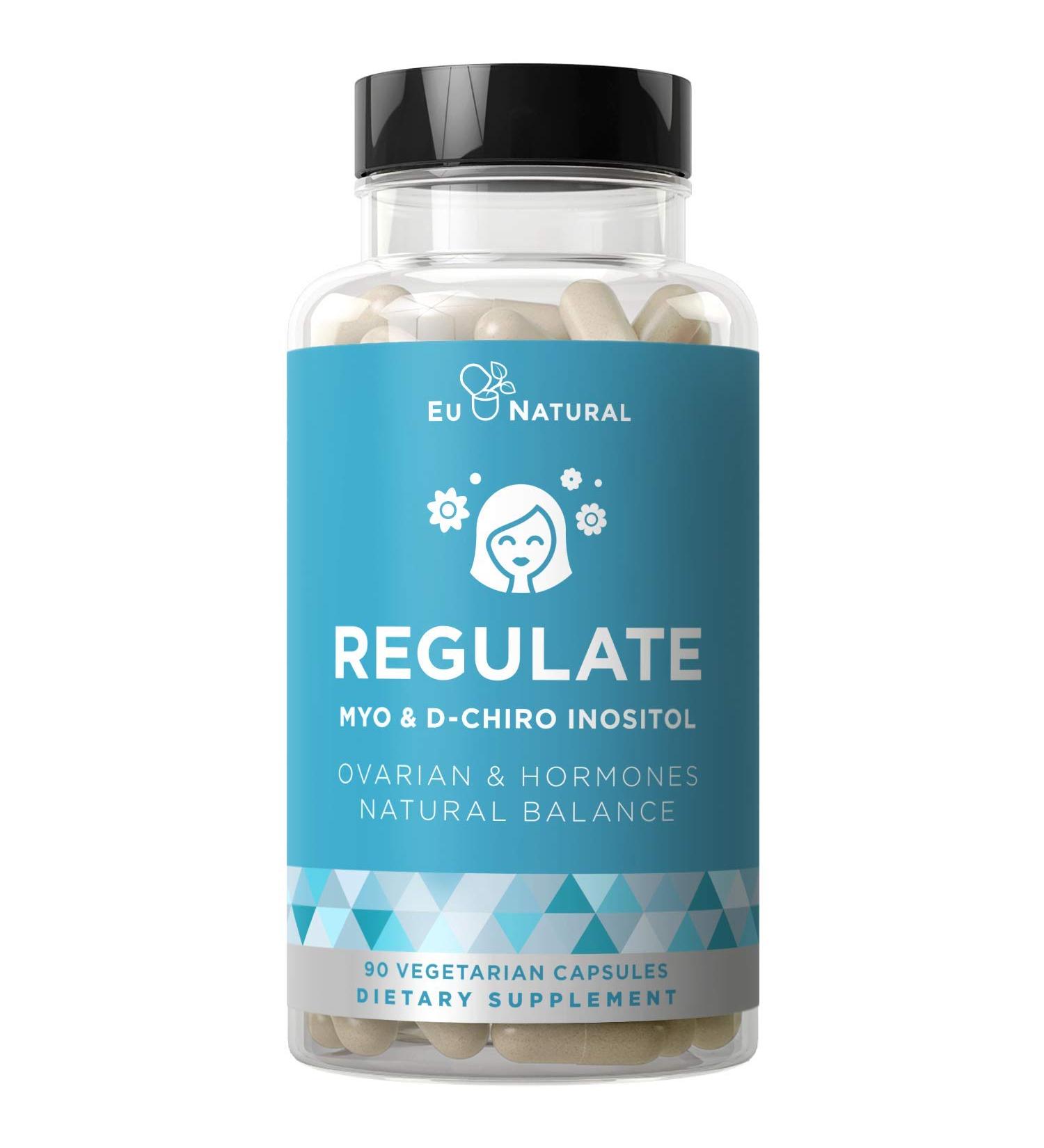 Regulate Myo-Inositol & D-Chiro Inositol Supplement - Hormone Balance Support - 90 Vegetarian Capsules - Buy Online on GoSupps.com