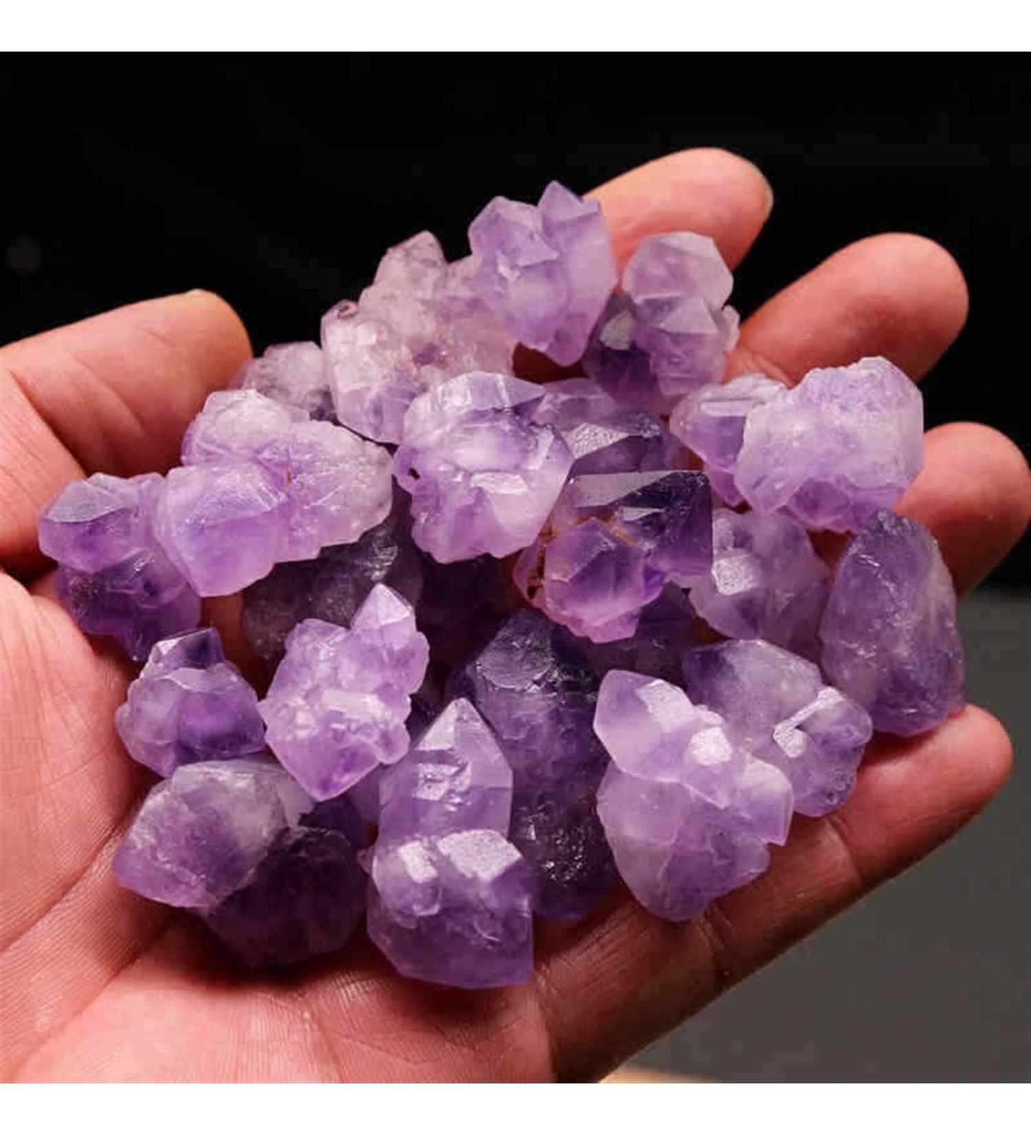 Natural Crystal Rough 100g Bulk Lot Natural Rough Lavender Amethyst Cluster Gravel Quartz Crystal Raw Stone - Buy Online on GoSupps.com