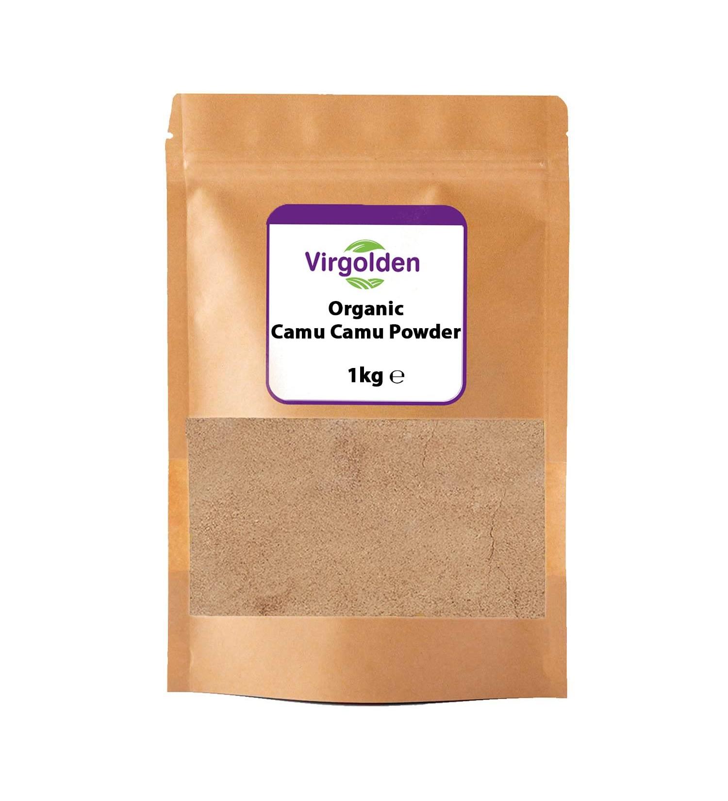 Organic Camu Camu Powder 1kg by Virgolden Organic - Vitamin C Source - Buy Online on GoSupps.com