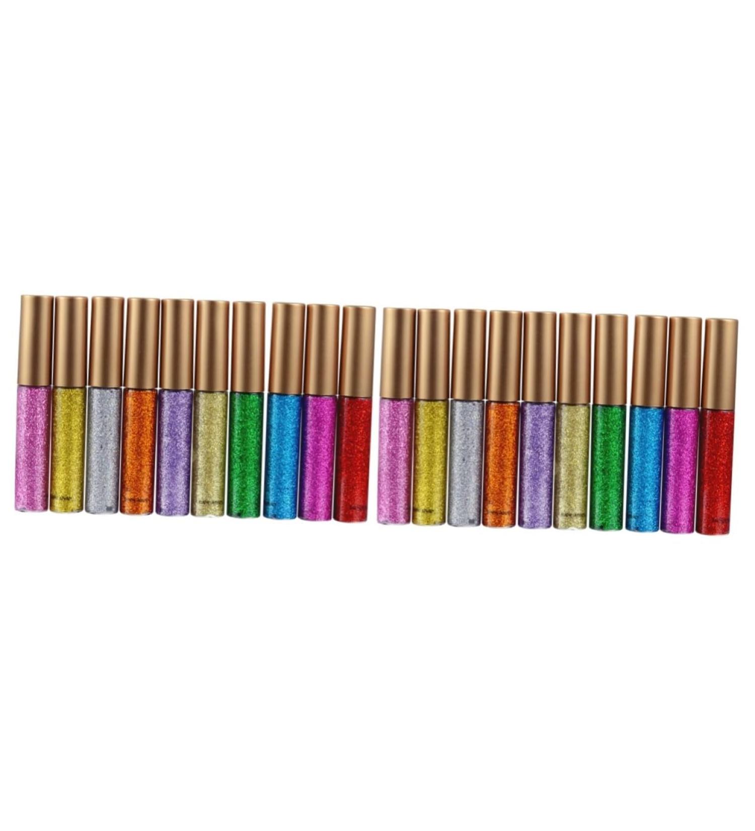 POPETPOP 20 Pcs Eyeshadow Eyeliner Pencil Glitter Eyeliner Shinny Eyeliner Eye Shadow Liquid - Buy Online on GoSupps.com