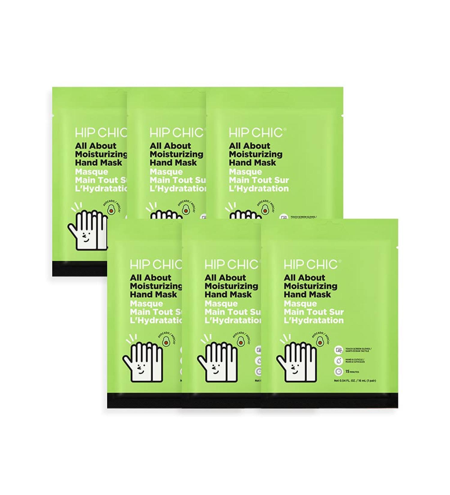 Intensive Hydration Hand Mask - Touchscreen Friendly Moisturizing Spa Treatment (6 Pack) - Buy Online on GoSupps.com